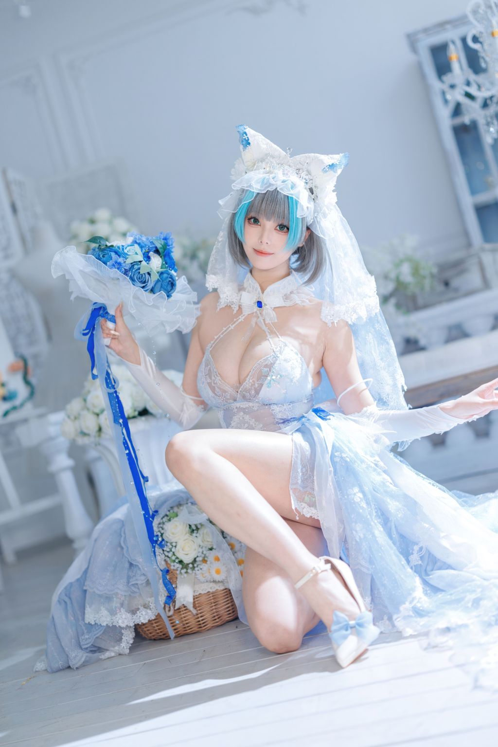 Coser@蜜汁猫裘: 碧蓝航线 柴郡 花嫁 (134 photos + 2 videos) 3 Coser@蜜汁猫裘: 碧蓝航线 柴郡 花嫁 (134 photos + 2 videos) 3
