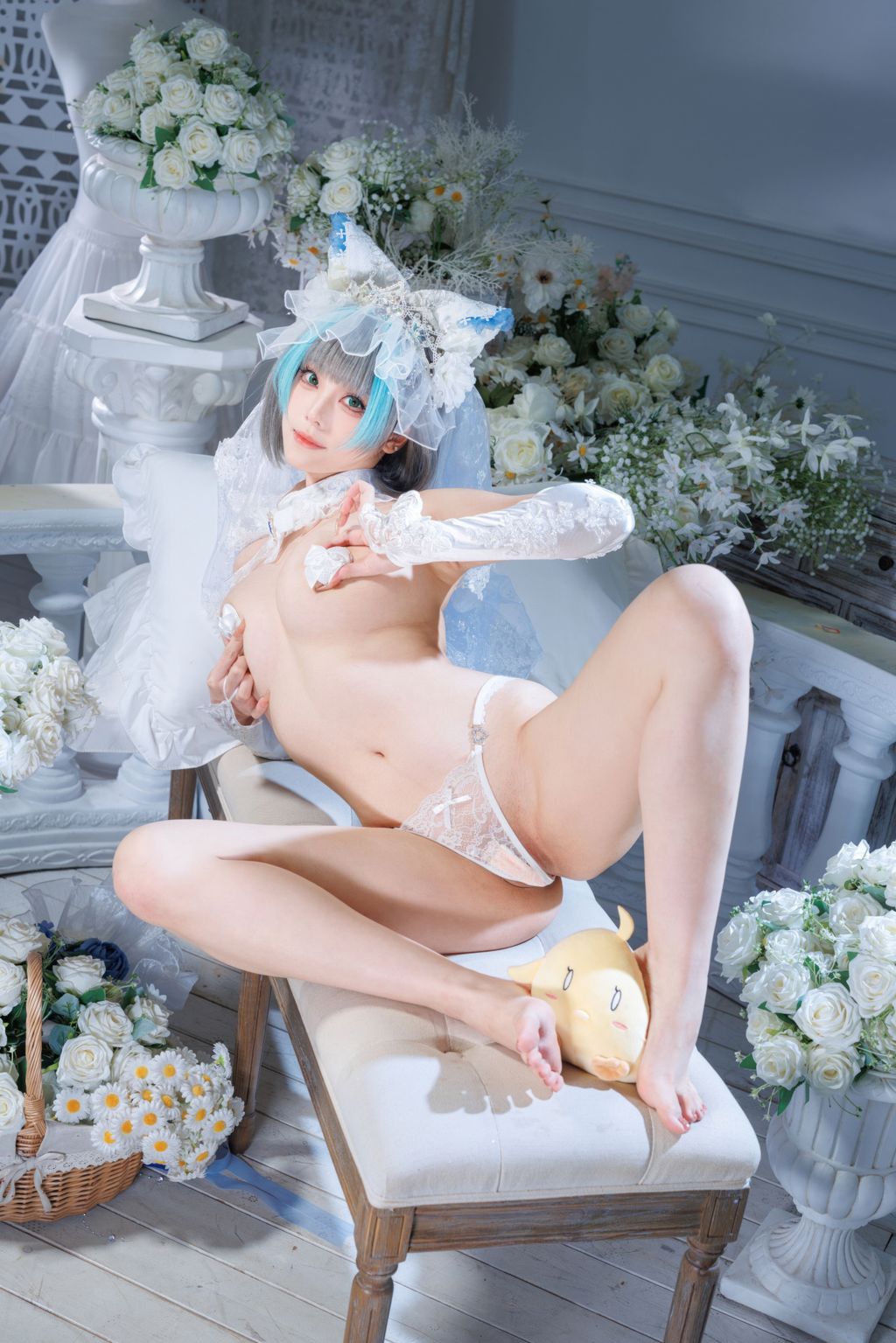 Coser@蜜汁猫裘: 碧蓝航线 柴郡 花嫁 (134 photos + 2 videos) 17 Coser@蜜汁猫裘: 碧蓝航线 柴郡 花嫁 (134 photos + 2 videos) 17