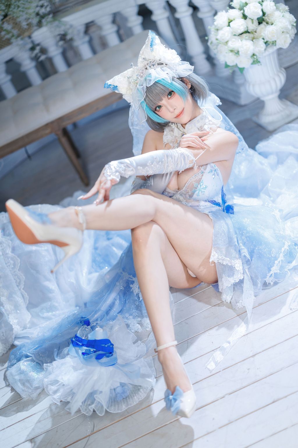 Coser@蜜汁猫裘: 碧蓝航线 柴郡 花嫁 (134 photos + 2 videos) 5 Coser@蜜汁猫裘: 碧蓝航线 柴郡 花嫁 (134 photos + 2 videos) 5