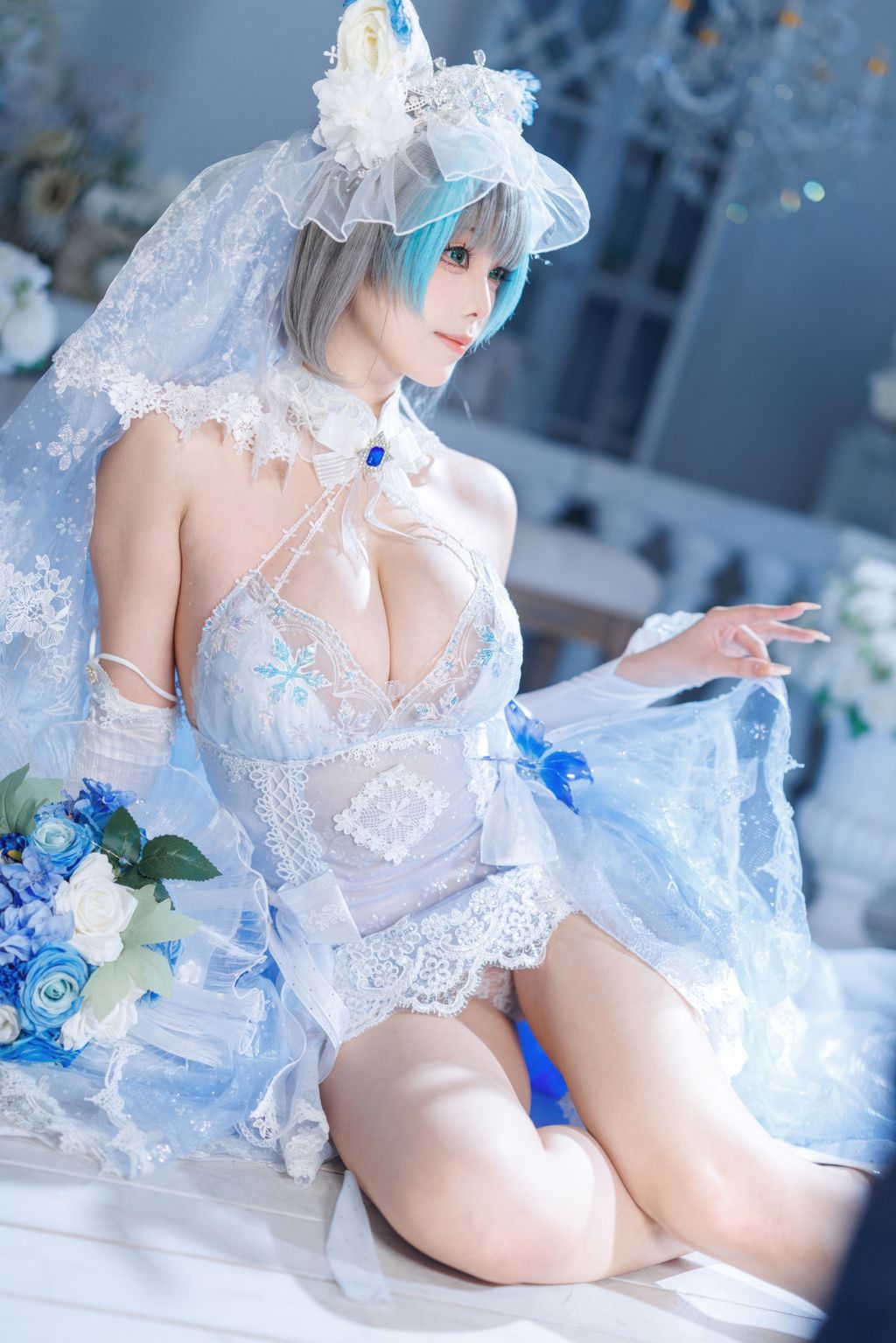 Coser@蜜汁猫裘: 碧蓝航线 柴郡 花嫁 (134 photos + 2 videos) 3 Coser@蜜汁猫裘: 碧蓝航线 柴郡 花嫁 (134 photos + 2 videos) 3
