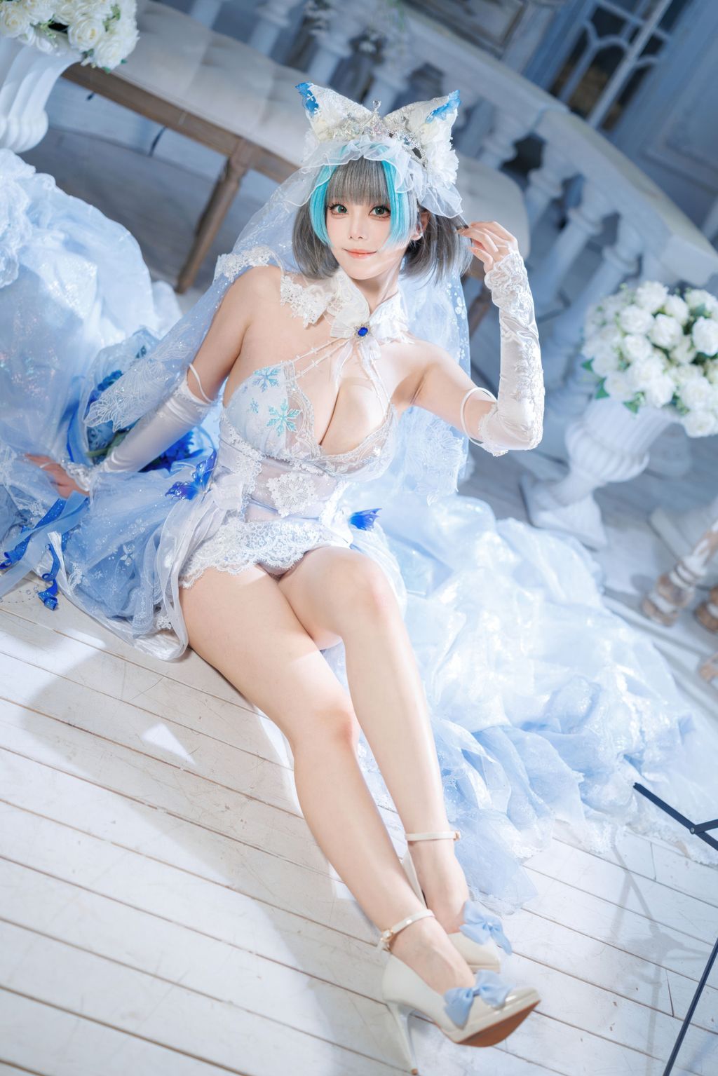 Coser@蜜汁猫裘: 碧蓝航线 柴郡 花嫁 (134 photos + 2 videos) 10 Coser@蜜汁猫裘: 碧蓝航线 柴郡 花嫁 (134 photos + 2 videos) 10