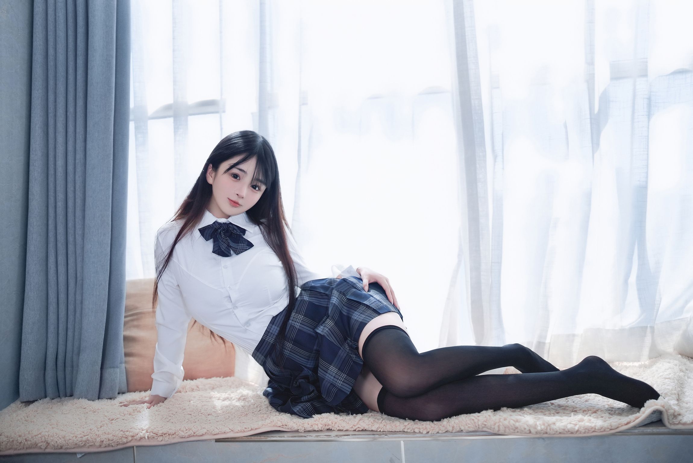 Coser@桜井宁宁: JK制服 (146 photos + 1 video)