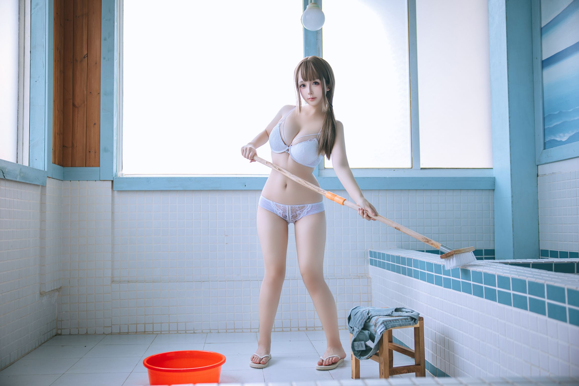 Coser@日奈娇: 男浴室保洁员 (175 photos + 5 videos) 7 Coser@日奈娇: 男浴室保洁员 (175 photos + 5 videos) 7