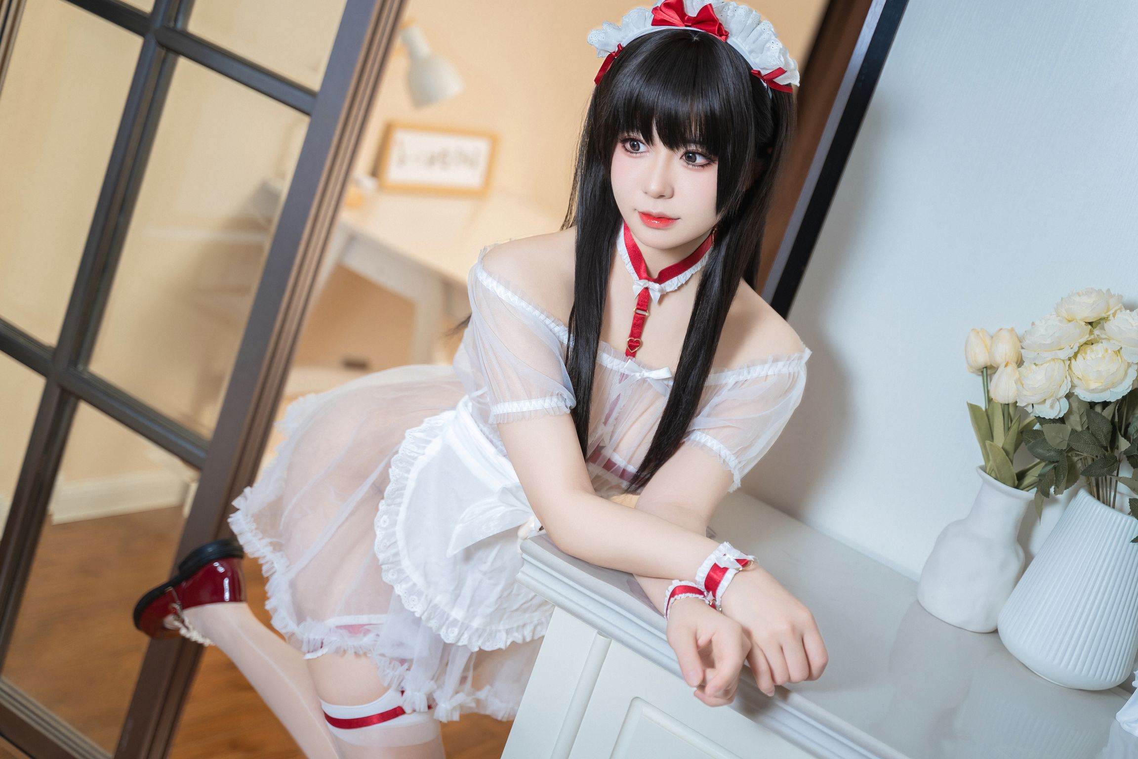 Coser@虎森森: 熊熊女仆 (50 photos)