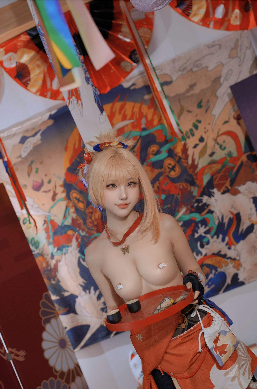 Coser@CatDemon喵崽 (你的喵崽): 原神 宵宫+S (111 photos)