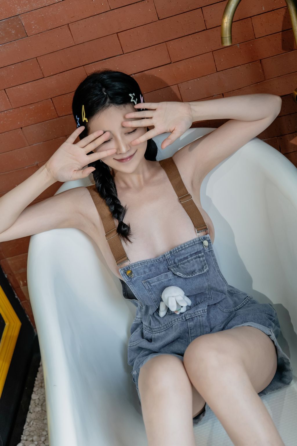 Coser@年年Nnian: 背背裤 (80 photos) 7 Coser@年年Nnian: 背背裤 (80 photos) 7