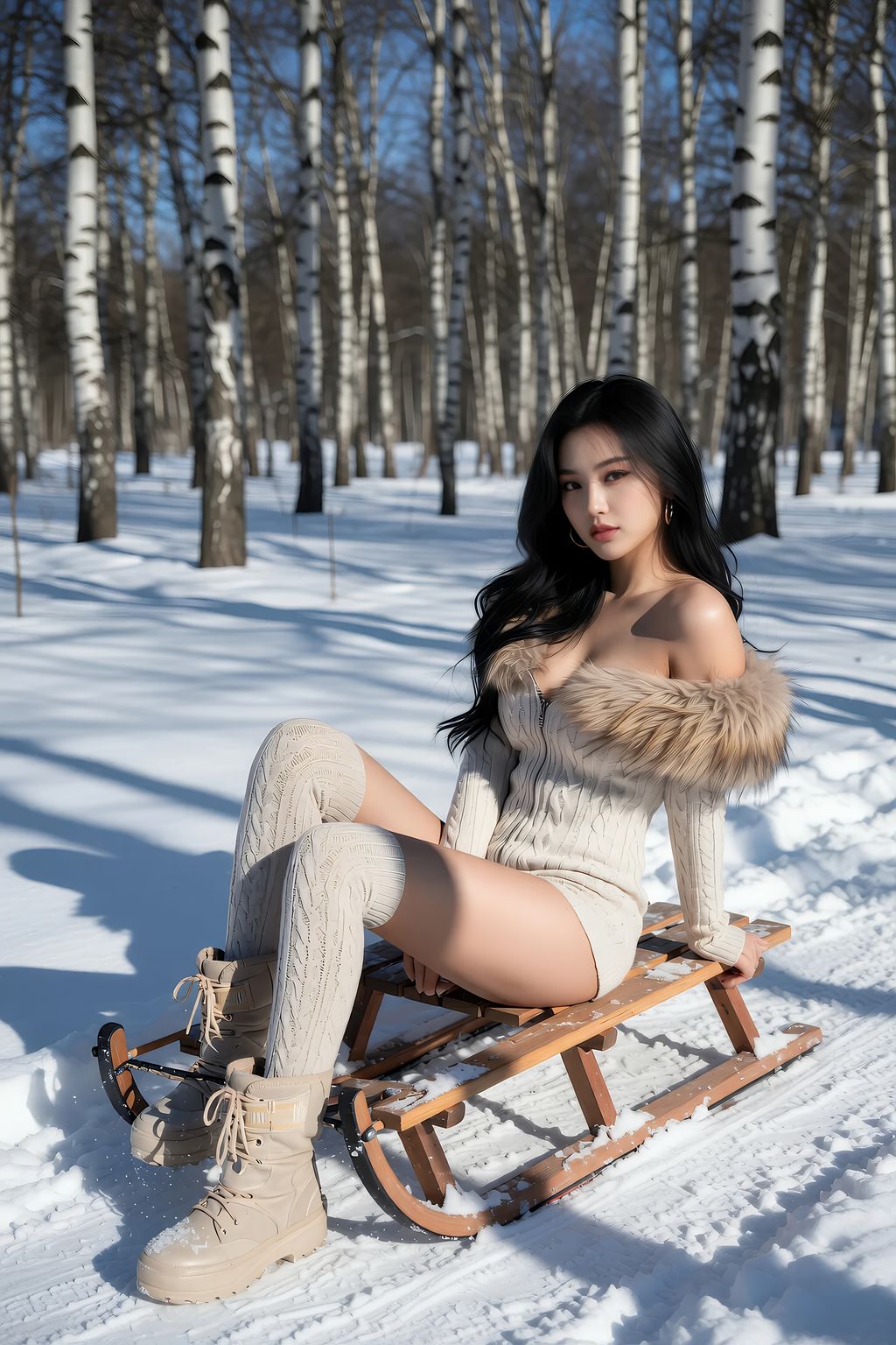 [AIGirl] 乐瑶 雪地 (68 photos)