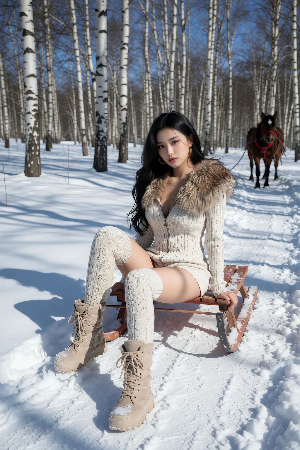 [AIGirl] 乐瑶 雪地 (68 photos)