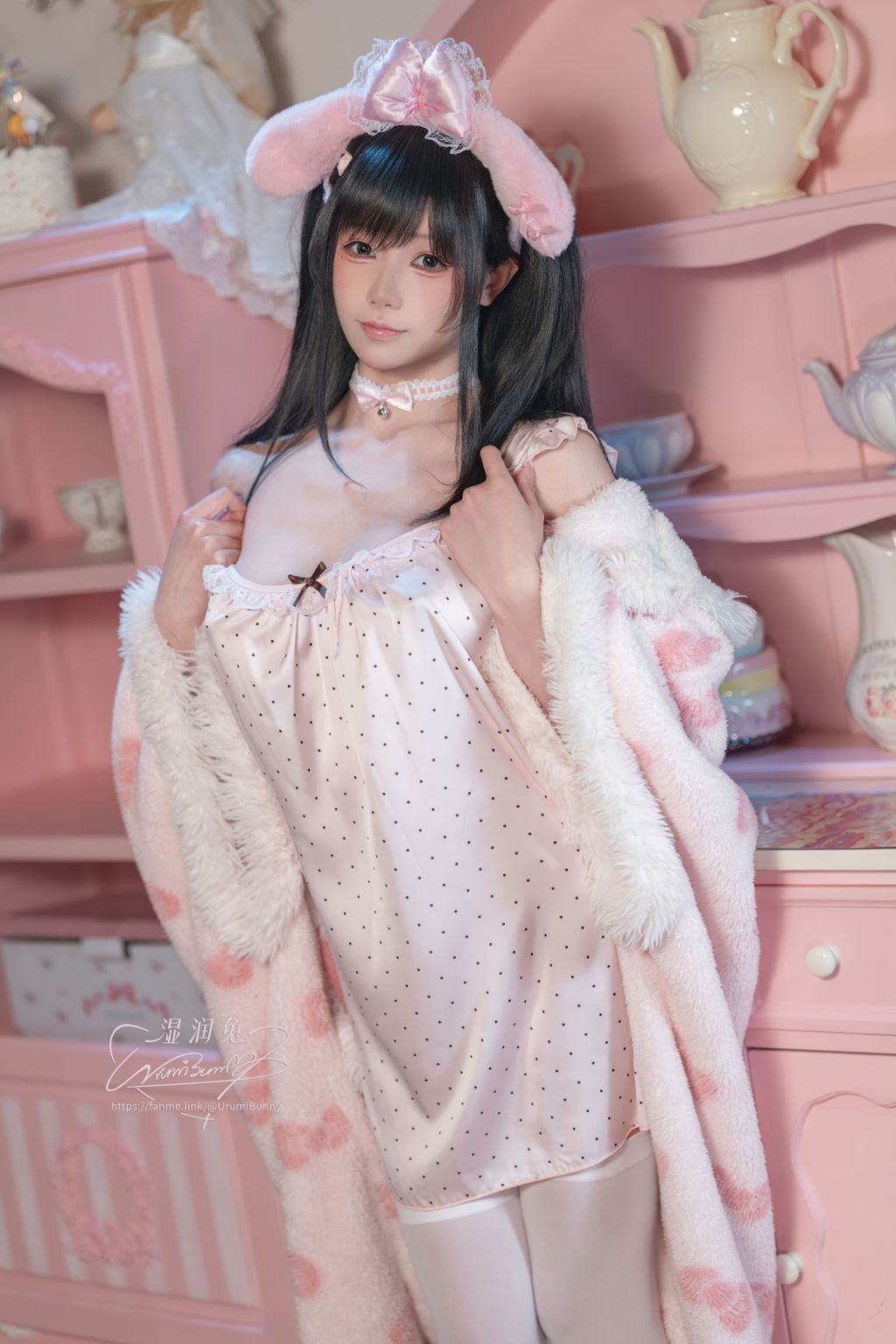 Coser@黏黏团子兔: 2026年04月作品 晚安少女 (118 photos + 3 videos)