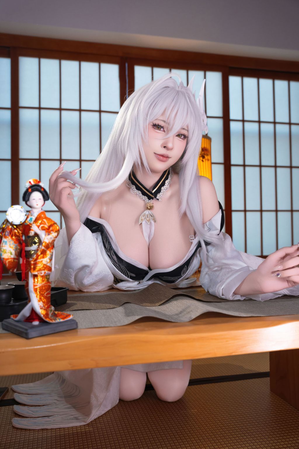 Coser@清水由乃: 碧蓝航线 白凤和服 (76 photos + 1 video) 15 Coser@清水由乃: 碧蓝航线 白凤和服 (76 photos + 1 video) 15