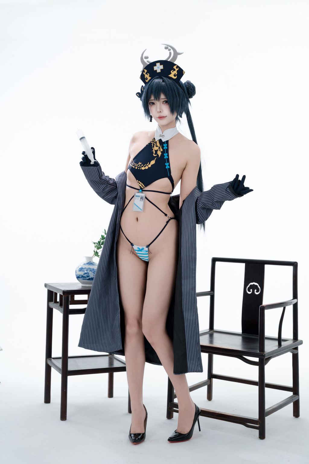 Coser@君颜圆又圆: 蔚蓝档案 龙华妃咲 护士 (100 photos + 1 video) 9 Coser@君颜圆又圆: 蔚蓝档案 龙华妃咲 护士 (100 photos + 1 video) 9