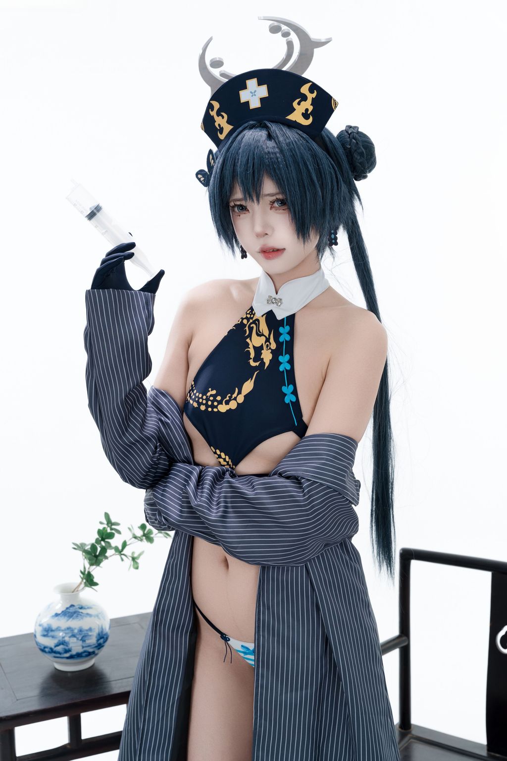Coser@君颜圆又圆: 蔚蓝档案 龙华妃咲 护士 (100 photos + 1 video) 10 Coser@君颜圆又圆: 蔚蓝档案 龙华妃咲 护士 (100 photos + 1 video) 10
