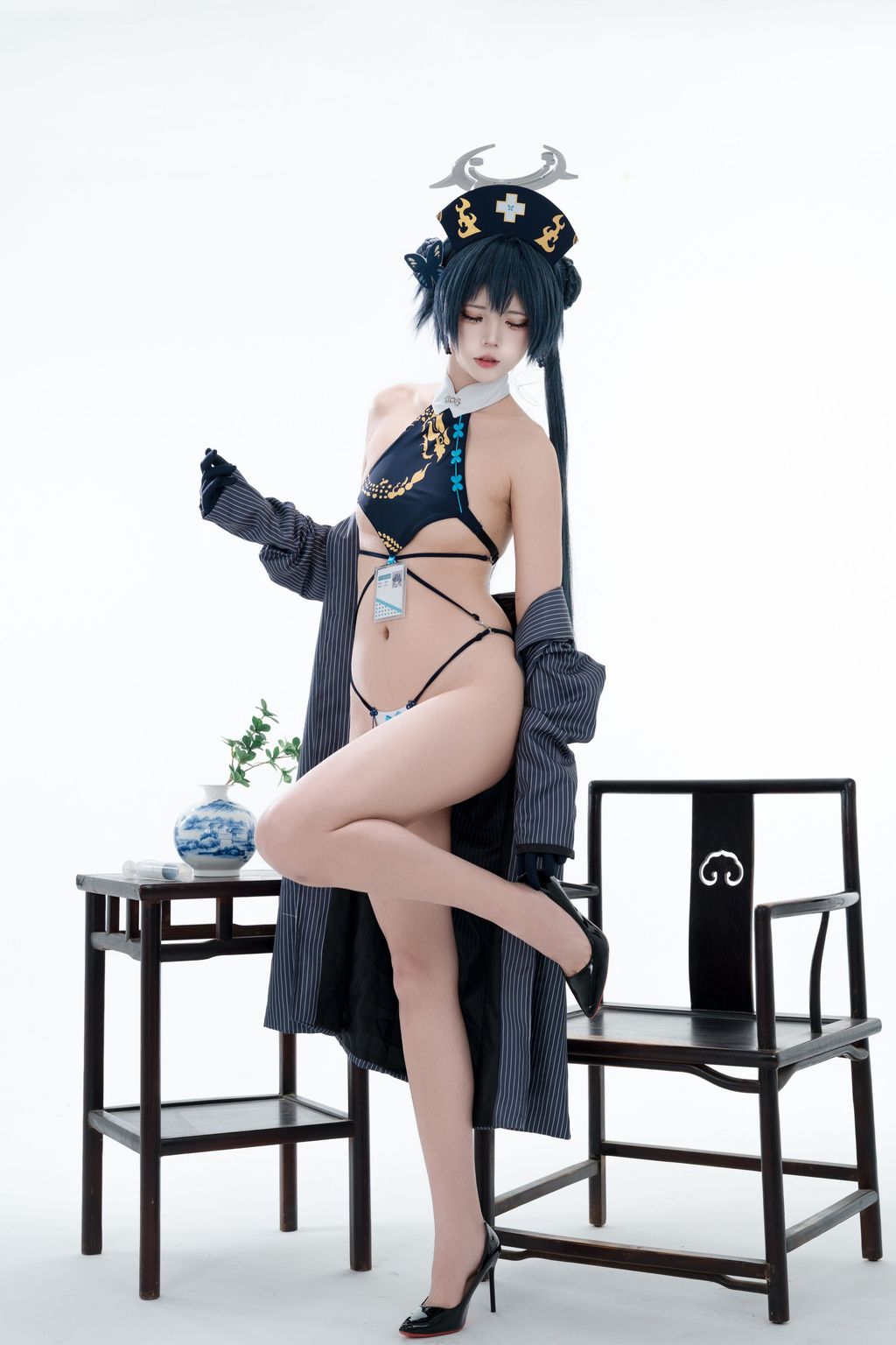 Coser@君颜圆又圆: 蔚蓝档案 龙华妃咲 护士 (100 photos + 1 video) 16 Coser@君颜圆又圆: 蔚蓝档案 龙华妃咲 护士 (100 photos + 1 video) 16