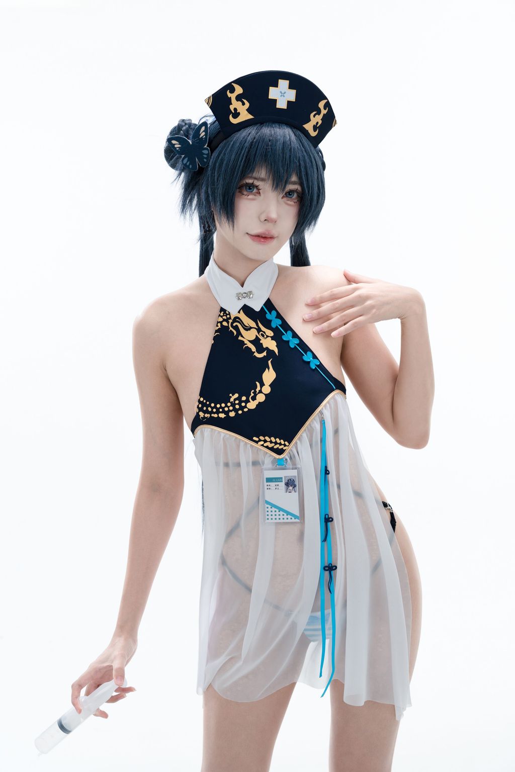 Coser@君颜圆又圆: 蔚蓝档案 龙华妃咲 护士 (100 photos + 1 video)