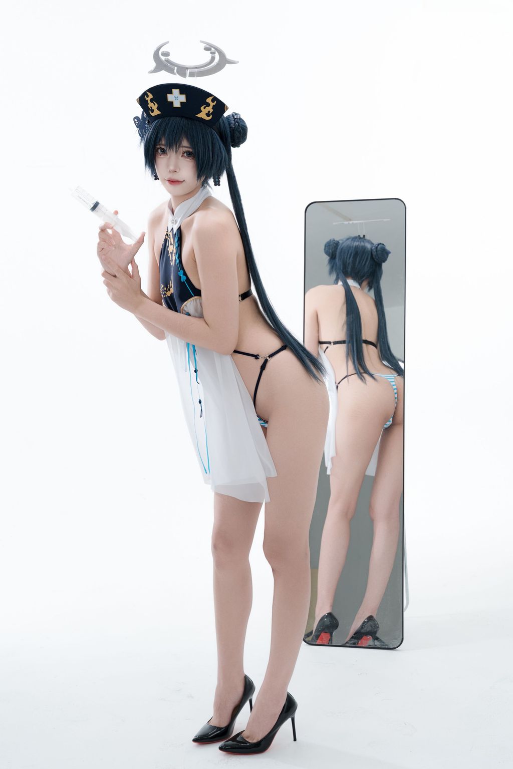 Coser@君颜圆又圆: 蔚蓝档案 龙华妃咲 护士 (100 photos + 1 video) 7 Coser@君颜圆又圆: 蔚蓝档案 龙华妃咲 护士 (100 photos + 1 video) 7