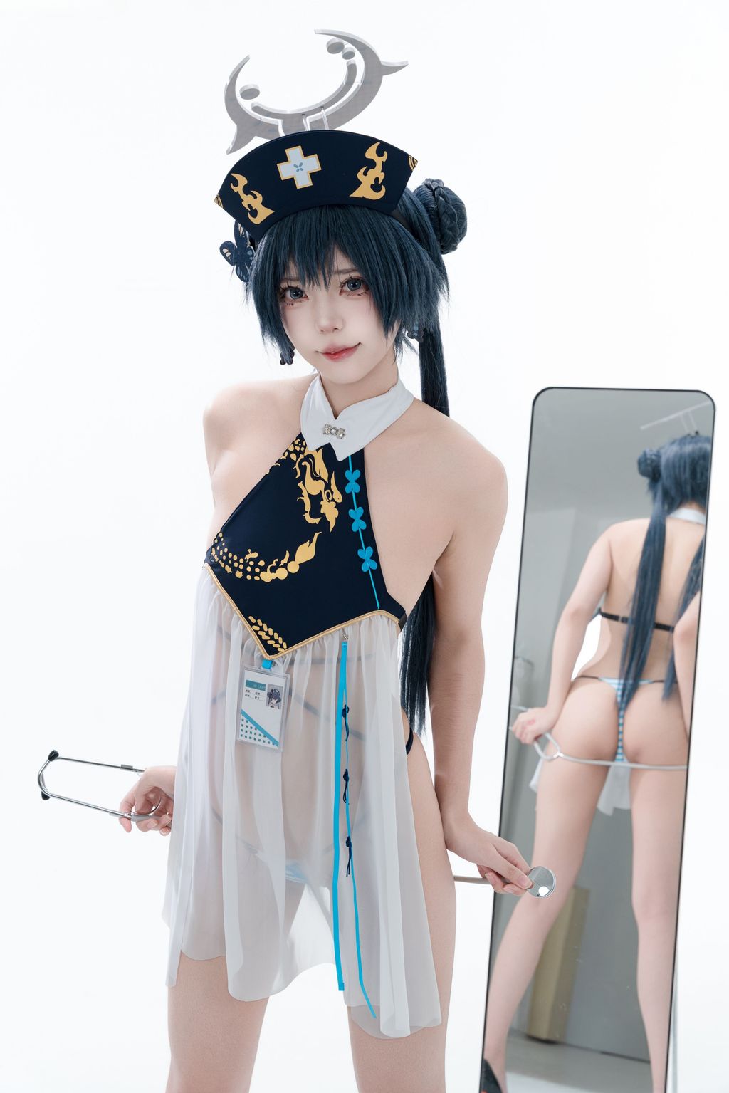 Coser@君颜圆又圆: 蔚蓝档案 龙华妃咲 护士 (100 photos + 1 video) 18 Coser@君颜圆又圆: 蔚蓝档案 龙华妃咲 护士 (100 photos + 1 video) 18