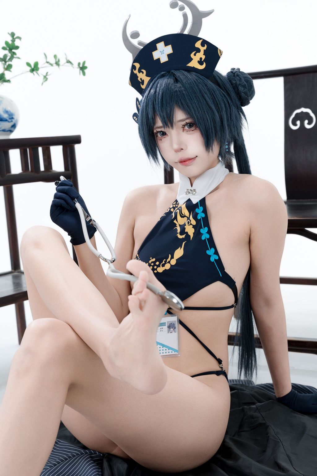 Coser@君颜圆又圆: 蔚蓝档案 龙华妃咲 护士 (100 photos + 1 video) 10 Coser@君颜圆又圆: 蔚蓝档案 龙华妃咲 护士 (100 photos + 1 video) 10