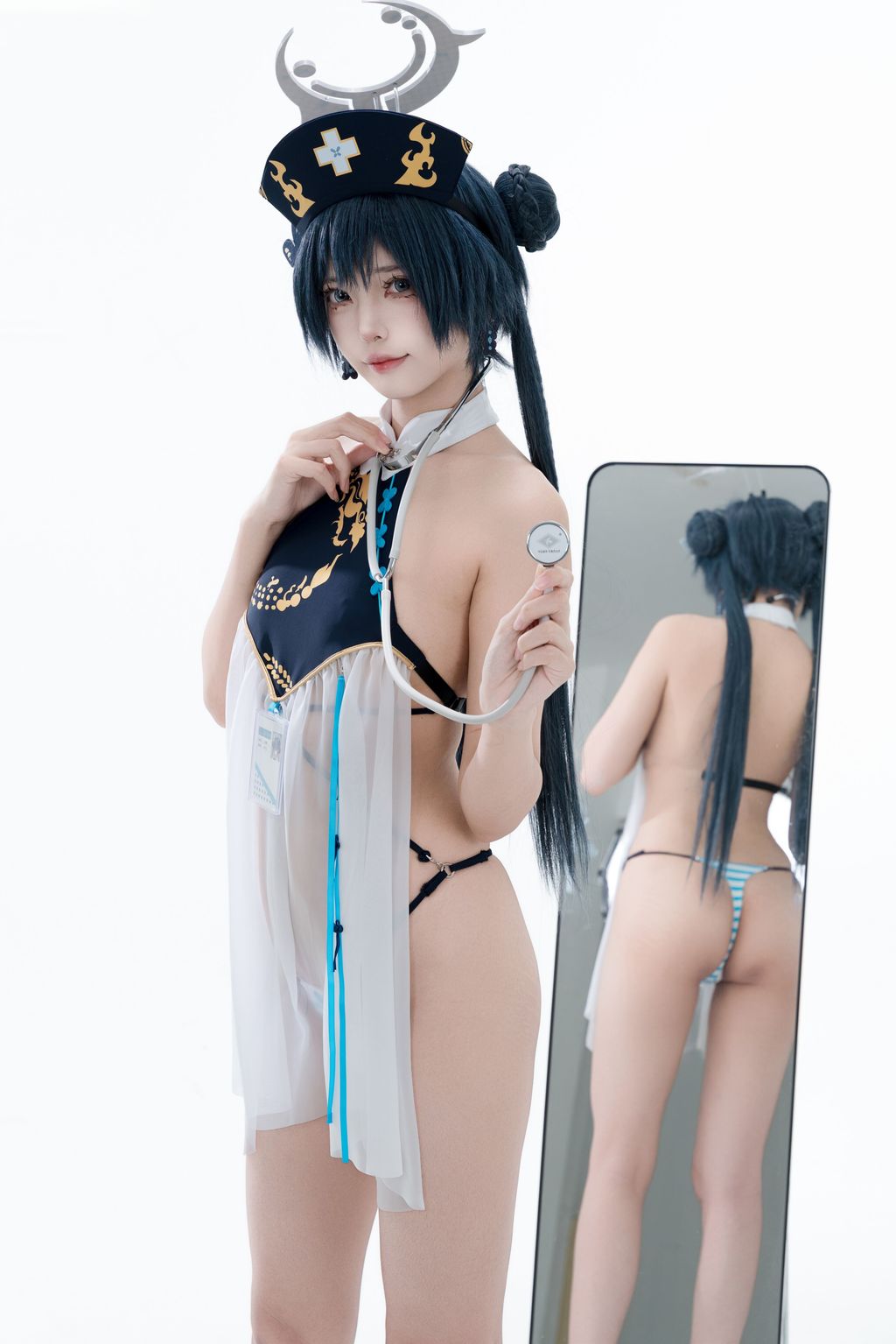 Coser@君颜圆又圆: 蔚蓝档案 龙华妃咲 护士 (100 photos + 1 video) 5 Coser@君颜圆又圆: 蔚蓝档案 龙华妃咲 护士 (100 photos + 1 video) 5