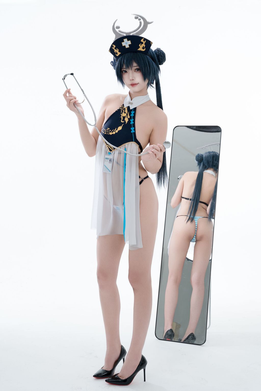 Coser@君颜圆又圆: 蔚蓝档案 龙华妃咲 护士 (100 photos + 1 video) 16 Coser@君颜圆又圆: 蔚蓝档案 龙华妃咲 护士 (100 photos + 1 video) 16