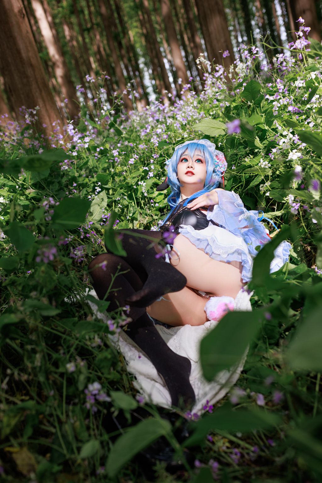 Coser@阿雪雪: 甘雨女仆 (99 photos + 6 videos)