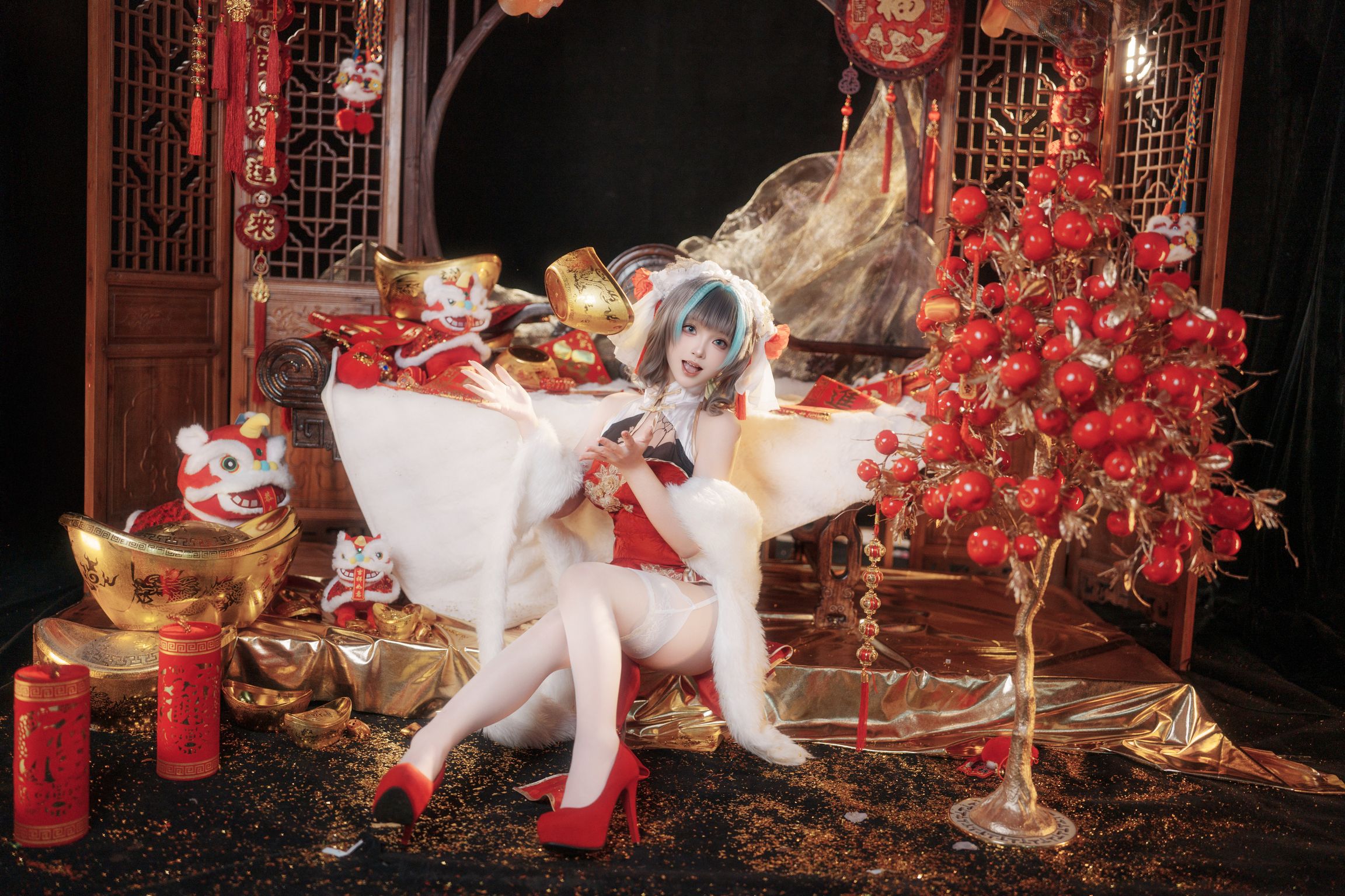 Coser@Bangni邦尼: 碧蓝航线 柴郡新春旗袍 (81 photos + 8 videos) 1 Coser@Bangni邦尼: 碧蓝航线 柴郡新春旗袍 (81 photos + 8 videos) 1