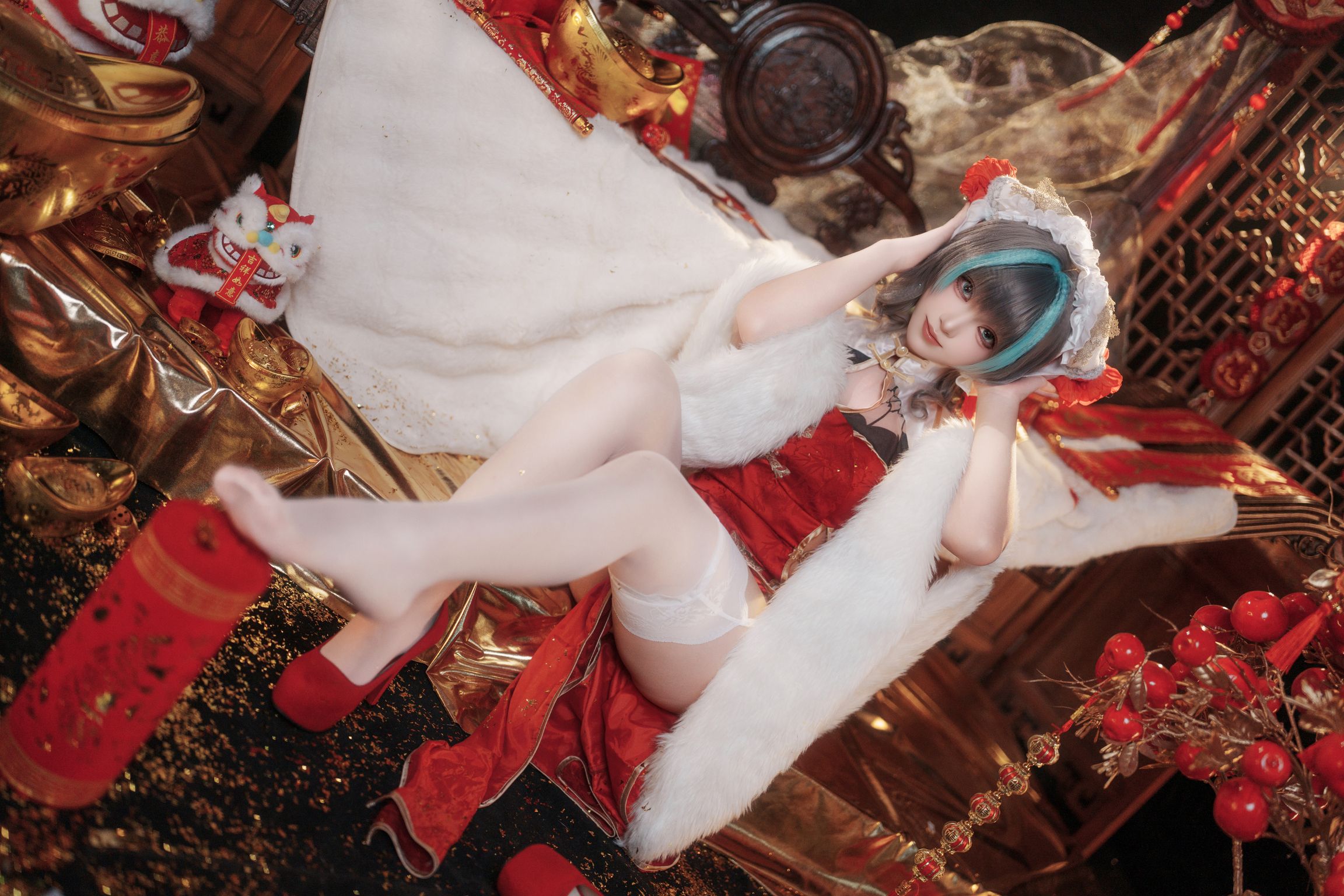 Coser@Bangni邦尼: 碧蓝航线 柴郡新春旗袍 (81 photos + 8 videos) 3 Coser@Bangni邦尼: 碧蓝航线 柴郡新春旗袍 (81 photos + 8 videos) 3