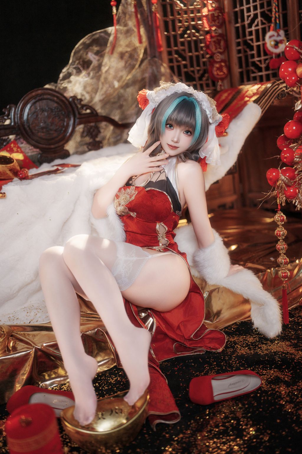 Coser@Bangni邦尼: 碧蓝航线 柴郡新春旗袍 (81 photos + 8 videos) 4 Coser@Bangni邦尼: 碧蓝航线 柴郡新春旗袍 (81 photos + 8 videos) 4
