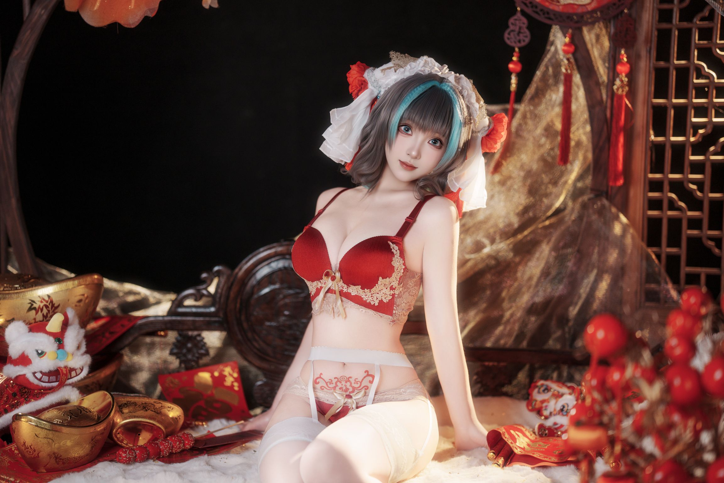 Coser@Bangni邦尼: 碧蓝航线 柴郡新春旗袍 (81 photos + 8 videos) 17 Coser@Bangni邦尼: 碧蓝航线 柴郡新春旗袍 (81 photos + 8 videos) 17