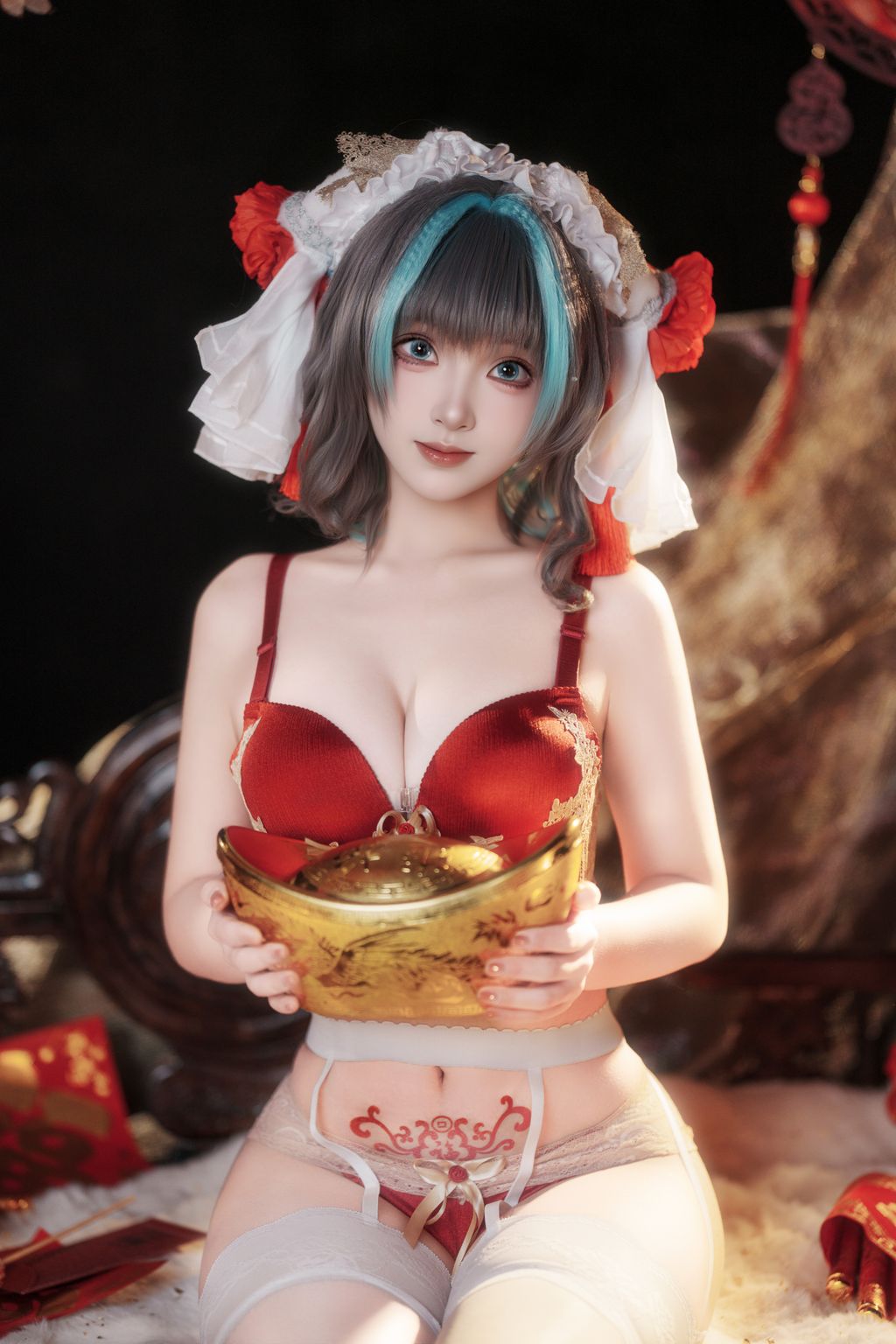 Coser@Bangni邦尼: 碧蓝航线 柴郡新春旗袍 (81 photos + 8 videos) 18 Coser@Bangni邦尼: 碧蓝航线 柴郡新春旗袍 (81 photos + 8 videos) 18