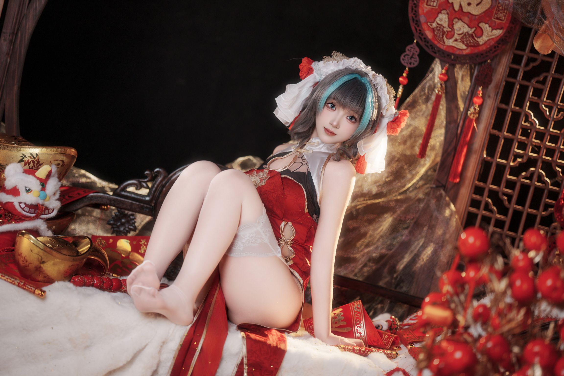 Coser@Bangni邦尼: 碧蓝航线 柴郡新春旗袍 (81 photos + 8 videos) 10 Coser@Bangni邦尼: 碧蓝航线 柴郡新春旗袍 (81 photos + 8 videos) 10