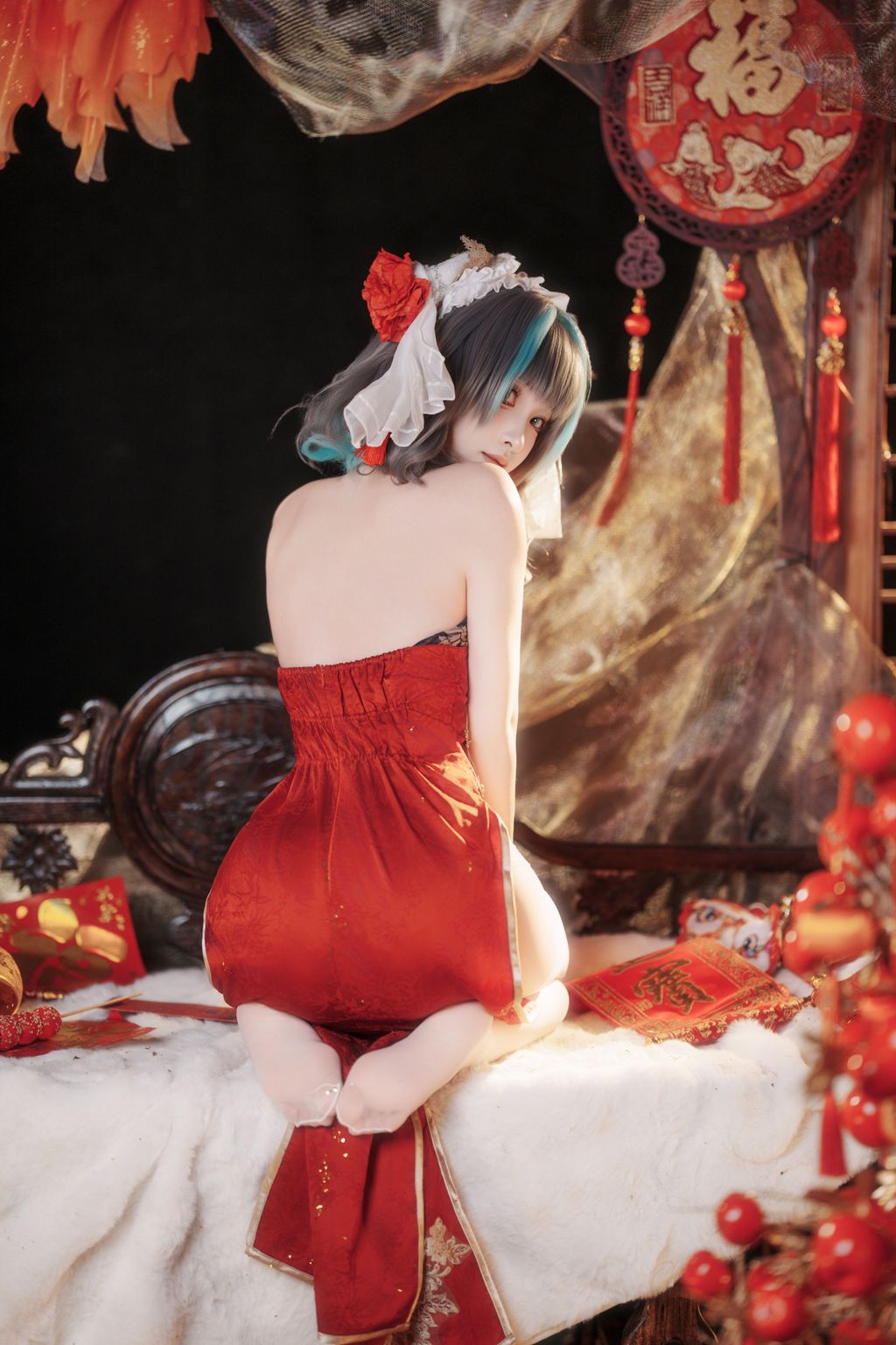 Coser@Bangni邦尼: 碧蓝航线 柴郡新春旗袍 (81 photos + 8 videos) 14 Coser@Bangni邦尼: 碧蓝航线 柴郡新春旗袍 (81 photos + 8 videos) 14