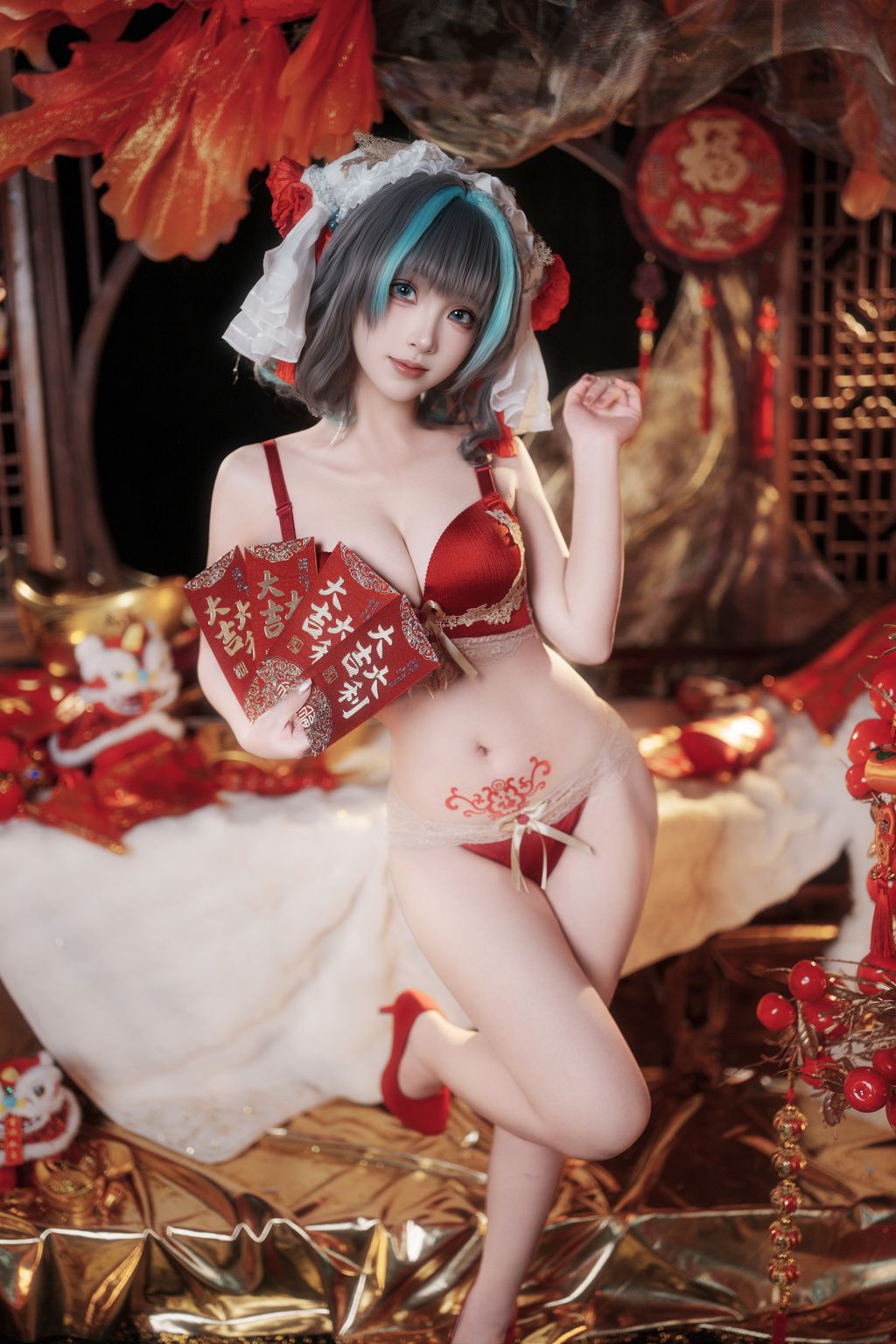 Coser@Bangni邦尼: 碧蓝航线 柴郡新春旗袍 (81 photos + 8 videos) 2 Coser@Bangni邦尼: 碧蓝航线 柴郡新春旗袍 (81 photos + 8 videos) 2