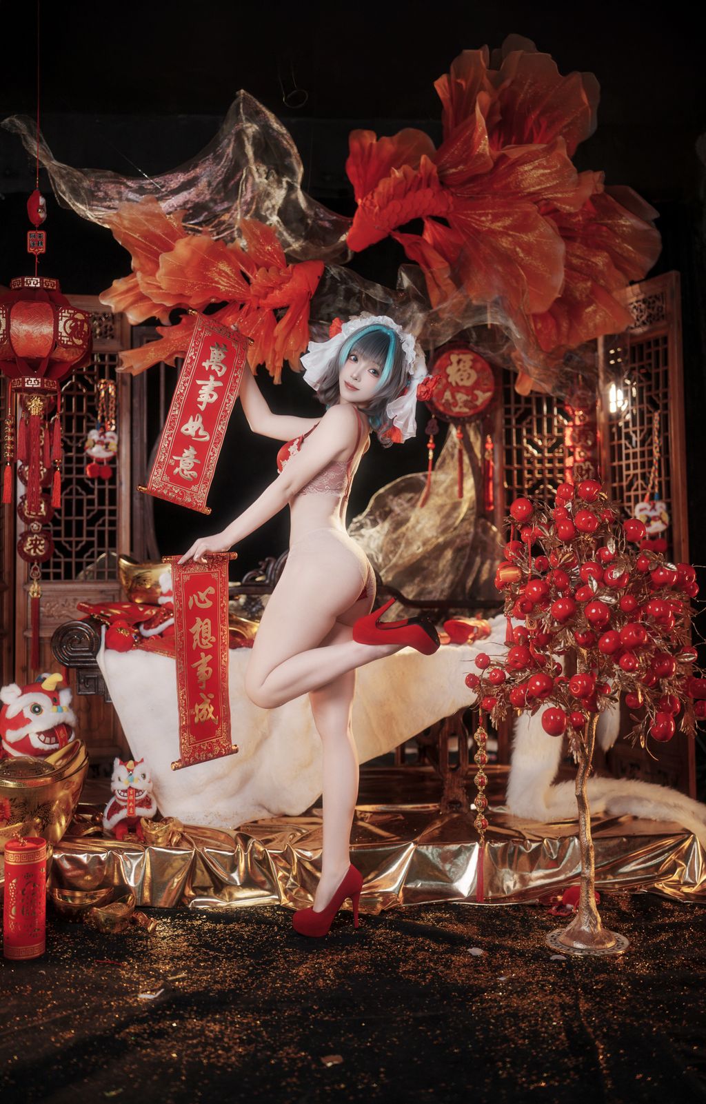Coser@Bangni邦尼: 碧蓝航线 柴郡新春旗袍 (81 photos + 8 videos) 0 Coser@Bangni邦尼: 碧蓝航线 柴郡新春旗袍 (81 photos + 8 videos) 0