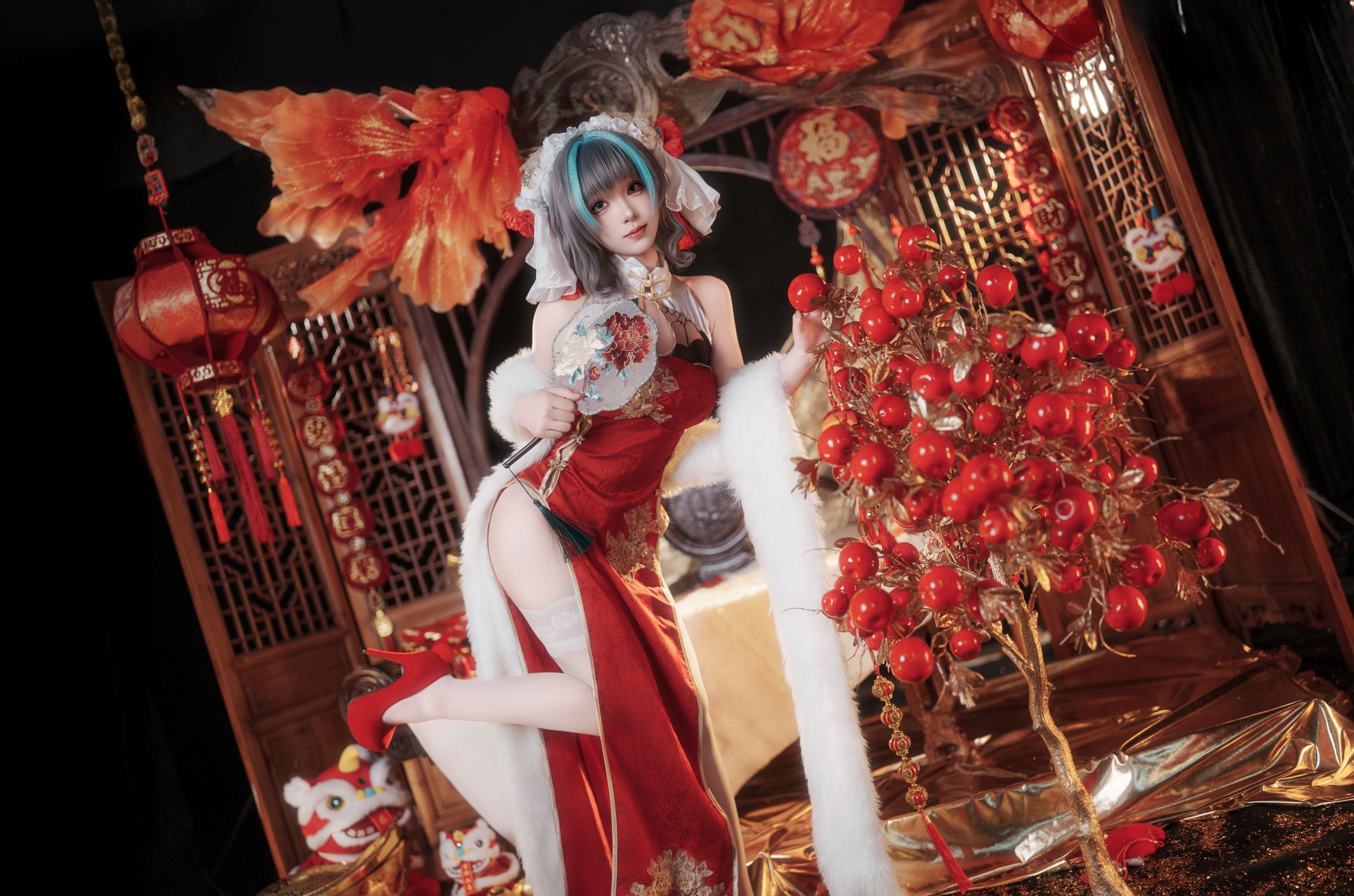 Coser@Bangni邦尼: 碧蓝航线 柴郡新春旗袍 (81 photos + 8 videos) 6 Coser@Bangni邦尼: 碧蓝航线 柴郡新春旗袍 (81 photos + 8 videos) 6
