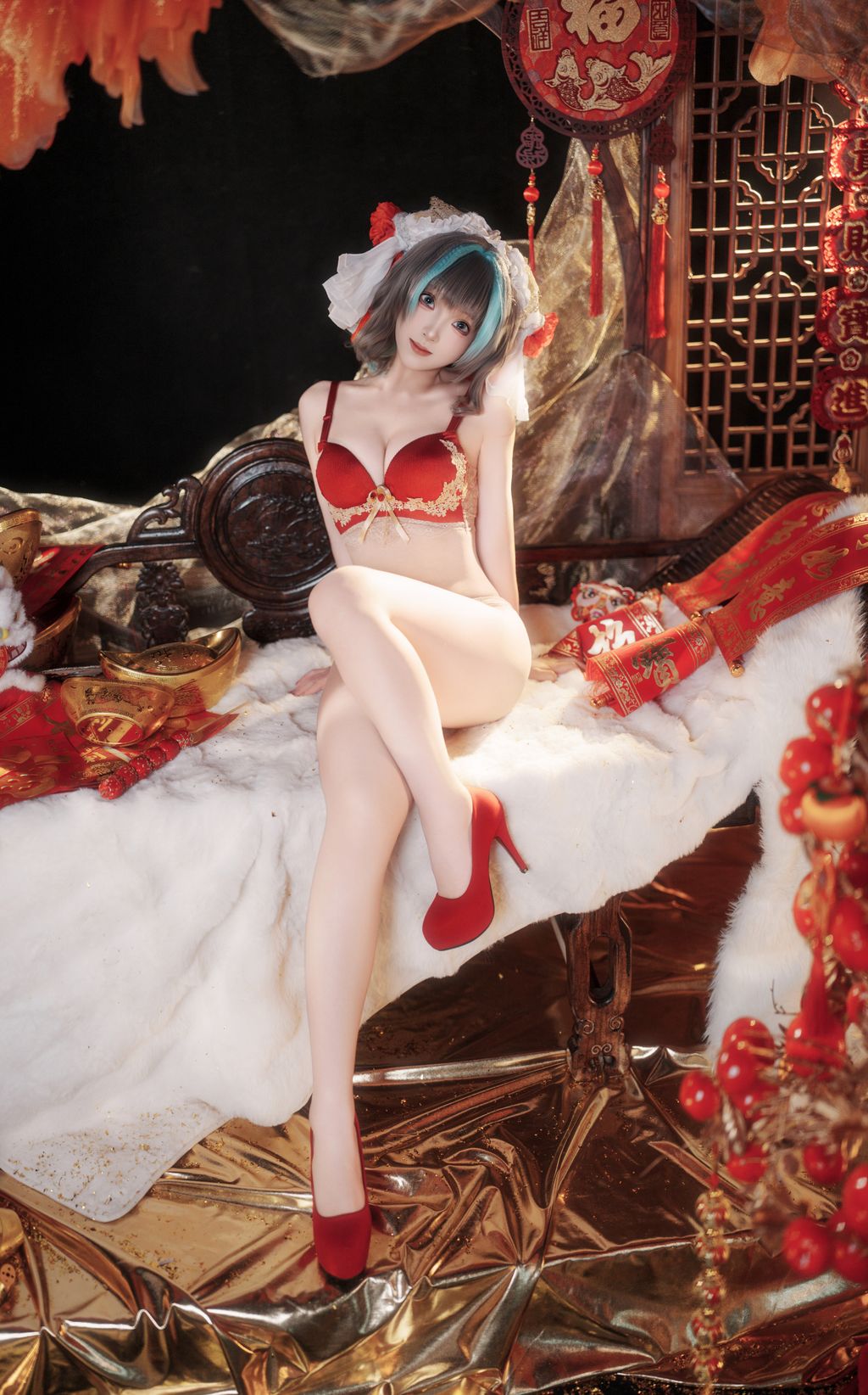 Coser@Bangni邦尼: 碧蓝航线 柴郡新春旗袍 (81 photos + 8 videos) 3 Coser@Bangni邦尼: 碧蓝航线 柴郡新春旗袍 (81 photos + 8 videos) 3