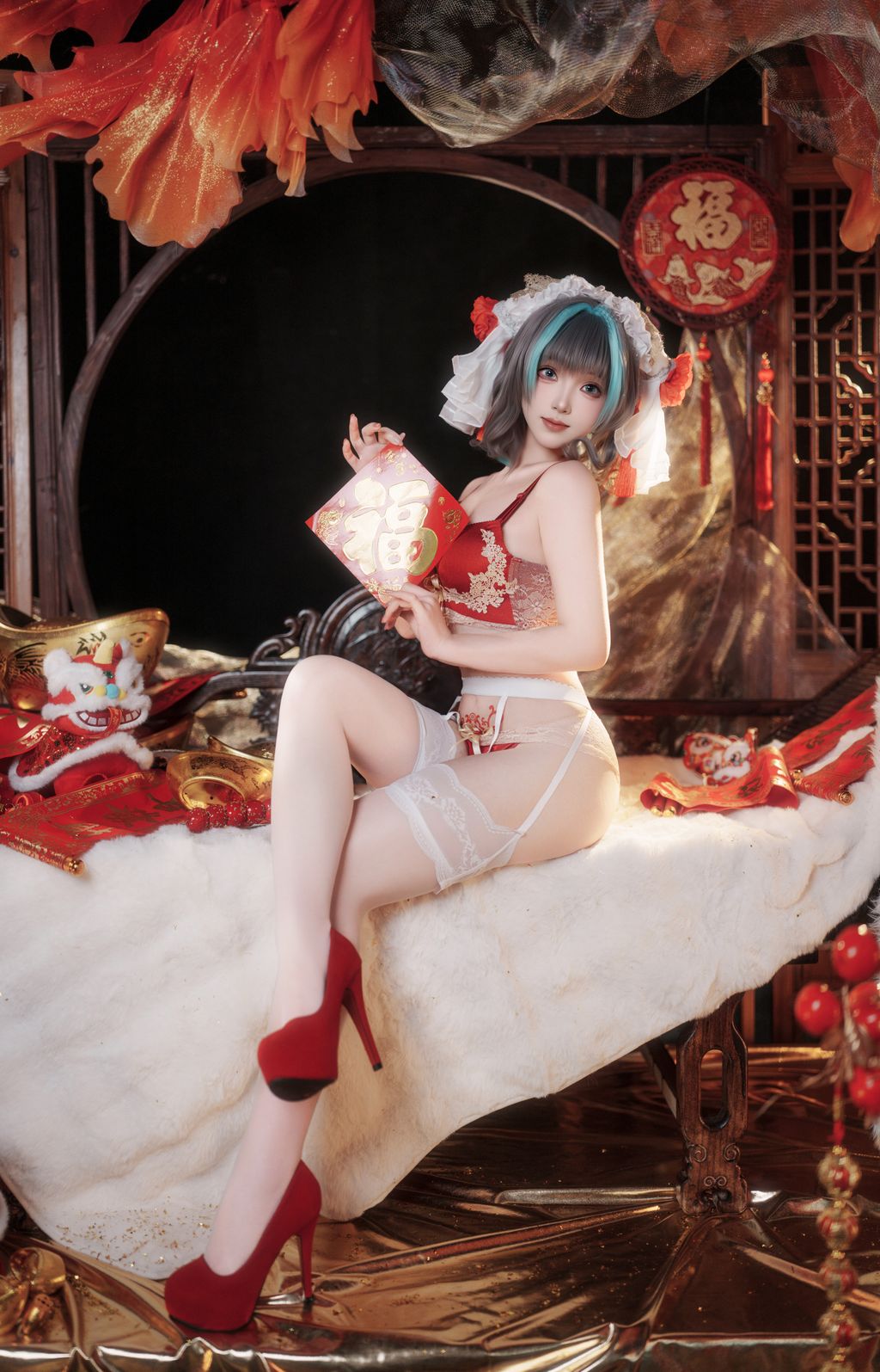 Coser@Bangni邦尼: 碧蓝航线 柴郡新春旗袍 (81 photos + 8 videos) 3 Coser@Bangni邦尼: 碧蓝航线 柴郡新春旗袍 (81 photos + 8 videos) 3