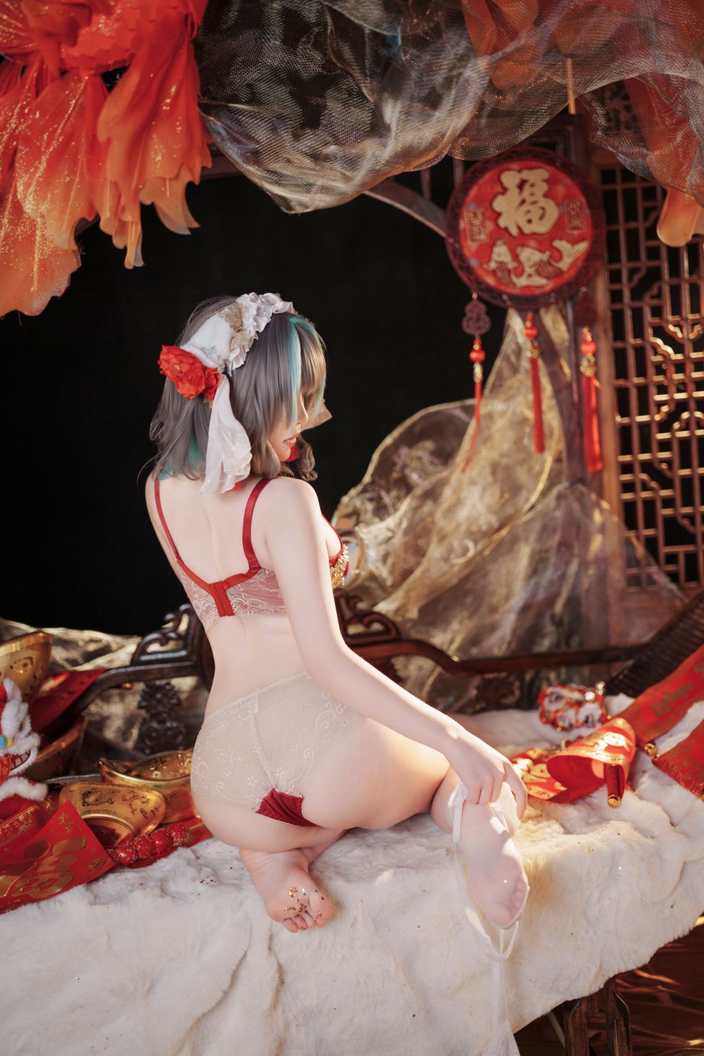 Coser@Bangni邦尼: 碧蓝航线 柴郡新春旗袍 (81 photos + 8 videos) 14 Coser@Bangni邦尼: 碧蓝航线 柴郡新春旗袍 (81 photos + 8 videos) 14