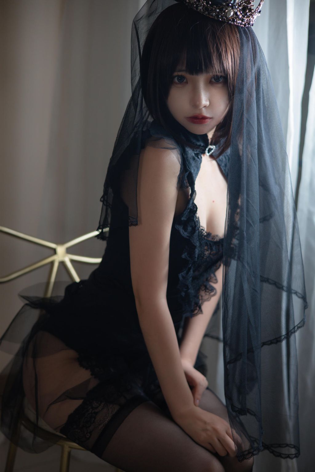 Coser@疯猫ss: 黑色婚纱 (40 photos)
