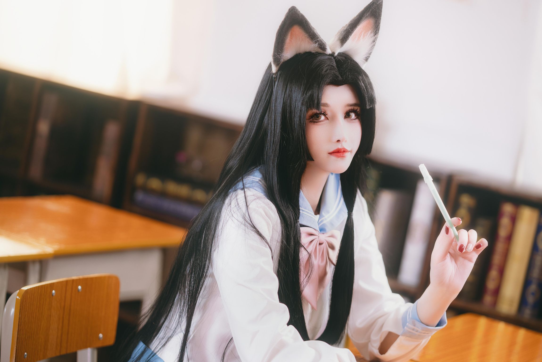 Coser@鹿八岁: 给胡桃的小小惩罚 (66 photos + 1 video)
