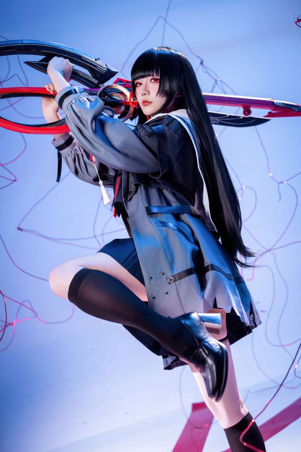 Coser@星之迟迟Hoshilily: 2026年04月计划 鸣潮 千咲 JK (64 photos)