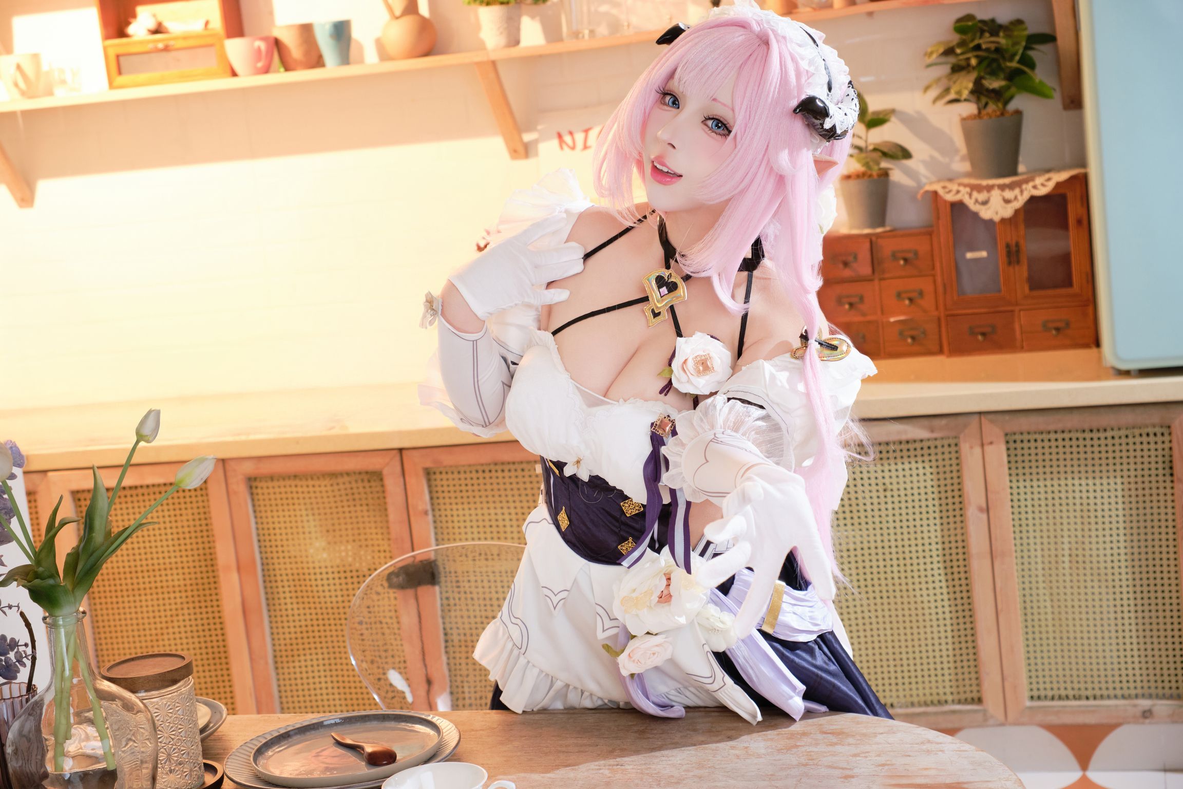 Coser@胡桃猫Kurumineko: 崩坏三 爱莉希雅 女仆 (125 photos + 3 videos) 3 Coser@胡桃猫Kurumineko: 崩坏三 爱莉希雅 女仆 (125 photos + 3 videos) 3