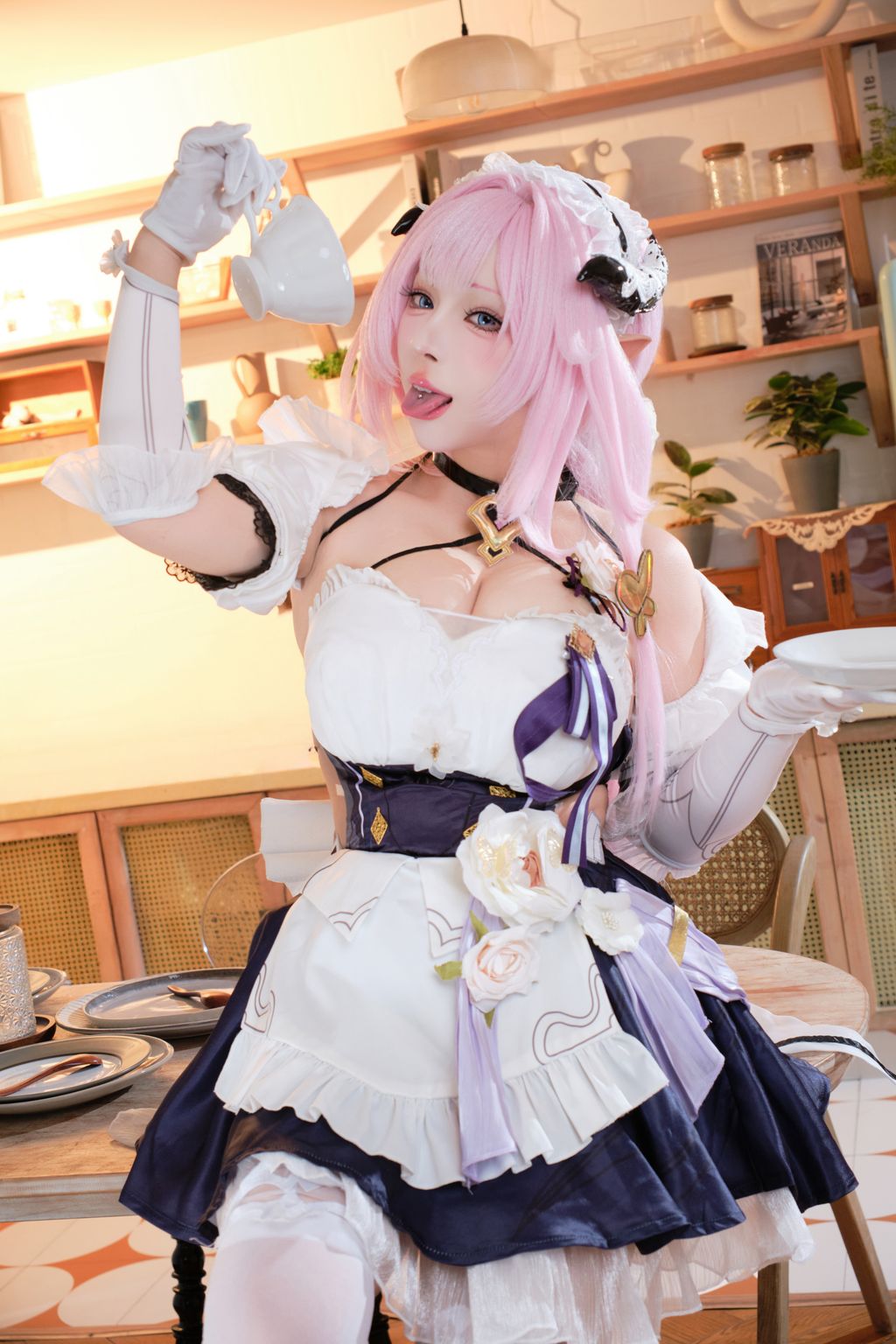 Coser@胡桃猫Kurumineko: 崩坏三 爱莉希雅 女仆 (125 photos + 3 videos) 17 Coser@胡桃猫Kurumineko: 崩坏三 爱莉希雅 女仆 (125 photos + 3 videos) 17