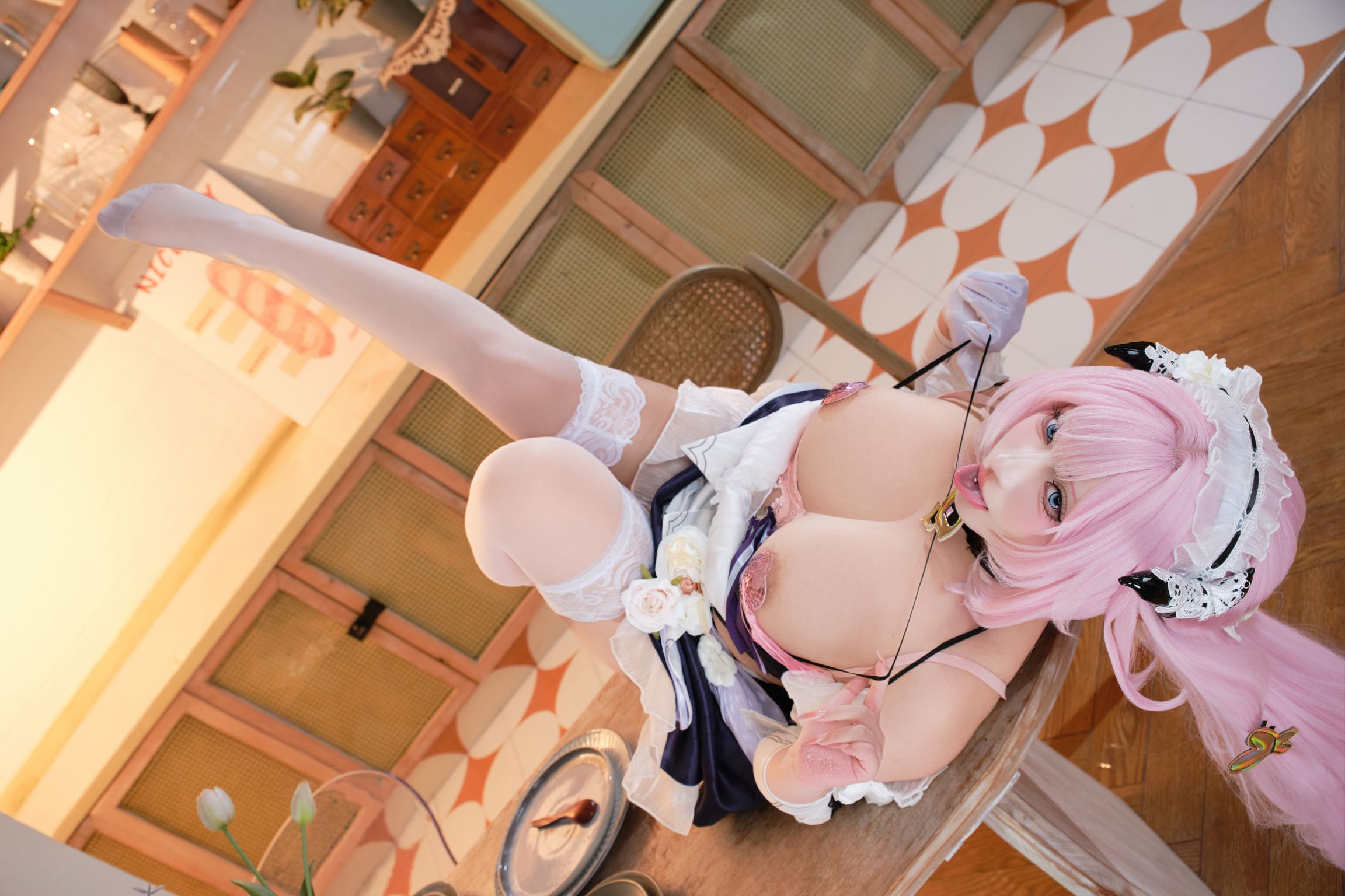 Coser@胡桃猫Kurumineko: 崩坏三 爱莉希雅 女仆 (125 photos + 3 videos) 7 Coser@胡桃猫Kurumineko: 崩坏三 爱莉希雅 女仆 (125 photos + 3 videos) 7