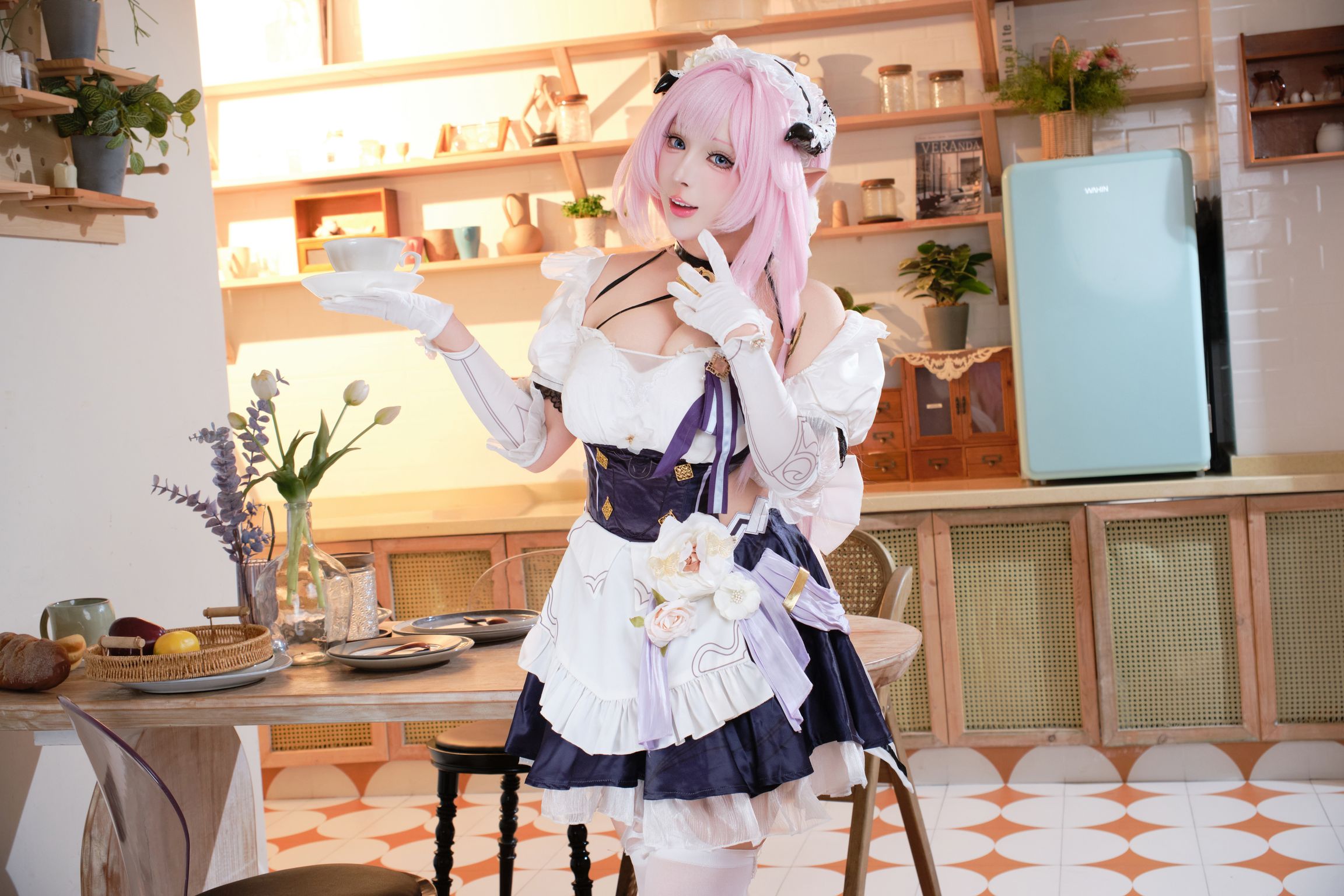Coser@胡桃猫Kurumineko: 崩坏三 爱莉希雅 女仆 (125 photos + 3 videos) 19 Coser@胡桃猫Kurumineko: 崩坏三 爱莉希雅 女仆 (125 photos + 3 videos) 19