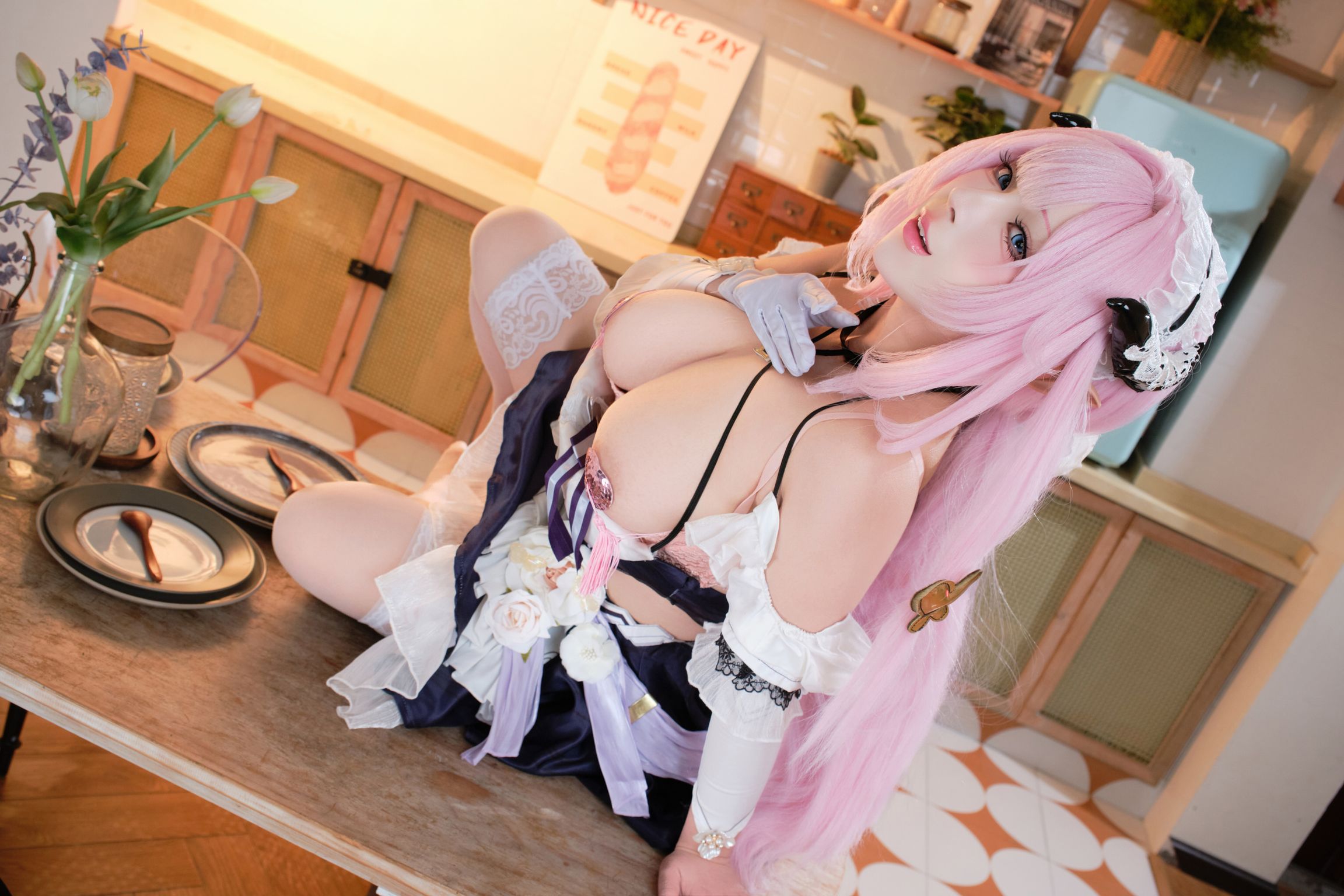 Coser@胡桃猫Kurumineko: 崩坏三 爱莉希雅 女仆 (125 photos + 3 videos) 9 Coser@胡桃猫Kurumineko: 崩坏三 爱莉希雅 女仆 (125 photos + 3 videos) 9