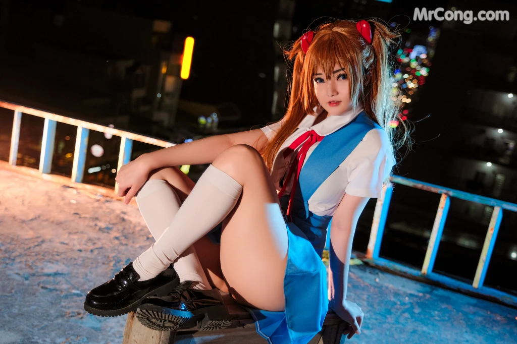 Coser@Potato Godzilla: Asuka Seifuku (22 photos)