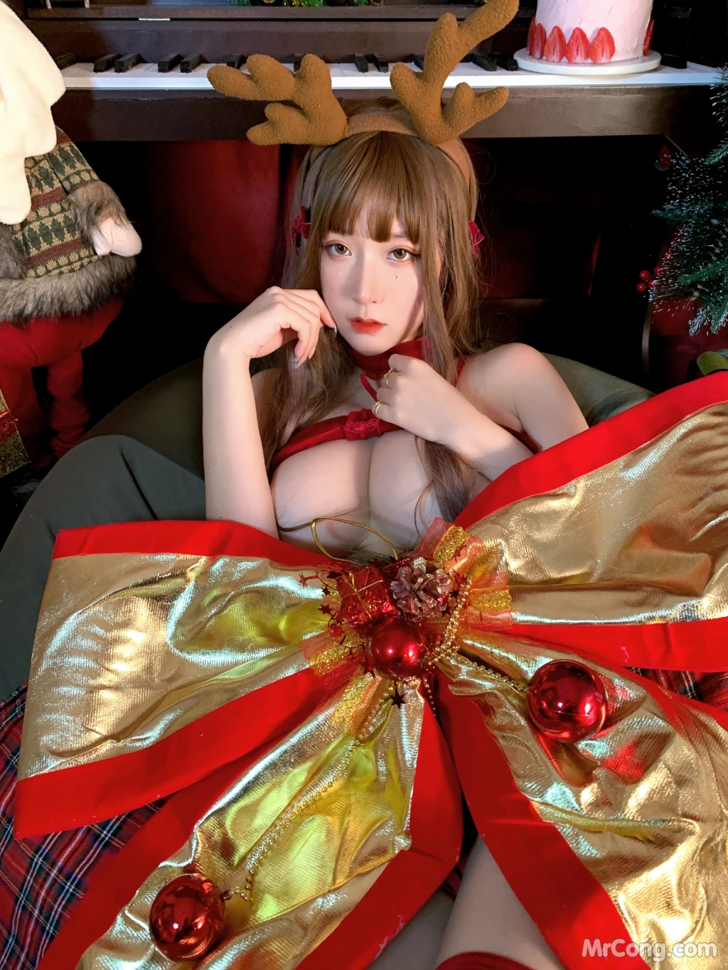 Coser@Mao Jiu Jiang Sakura (猫九酱Sakura): 猫妹圣诞特辑 (41 photos) 16 Coser@Mao Jiu Jiang Sakura (猫九酱Sakura): 猫妹圣诞特辑 (41 photos) 16