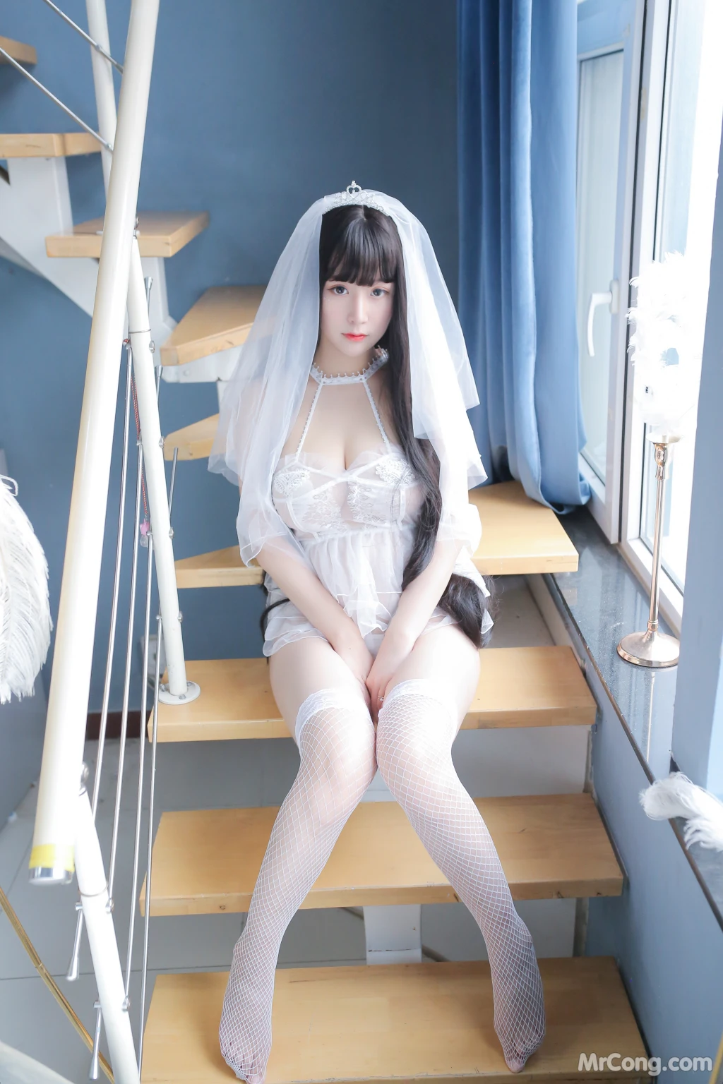 Coser@Mao Jiu Jiang Sakura (猫九酱Sakura): 长发婚纱 (76 photos ) 7 Coser@Mao Jiu Jiang Sakura (猫九酱Sakura): 长发婚纱 (76 photos ) 7