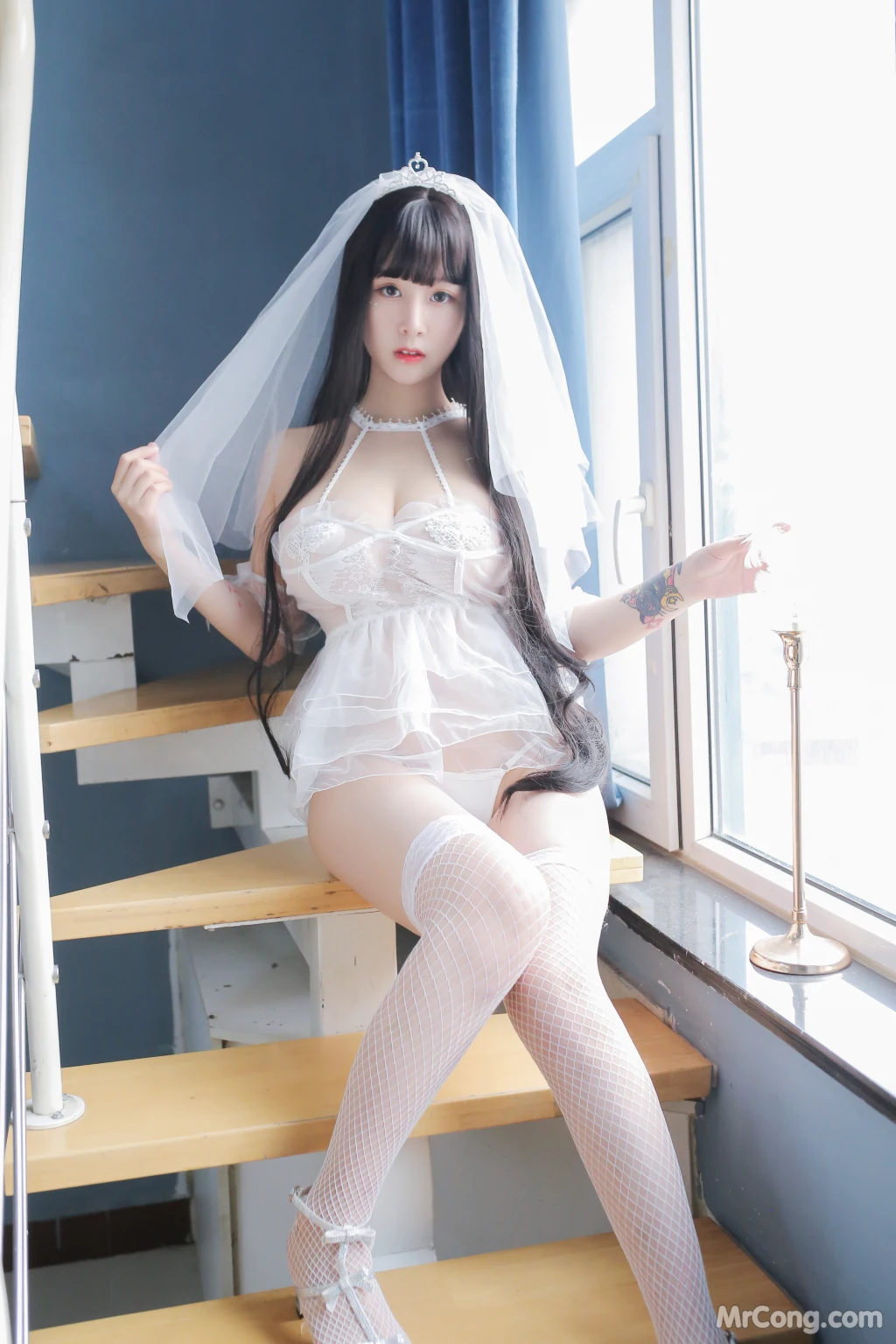 Coser@Mao Jiu Jiang Sakura (猫九酱Sakura): 长发婚纱 (76 photos ) 2 Coser@Mao Jiu Jiang Sakura (猫九酱Sakura): 长发婚纱 (76 photos ) 2