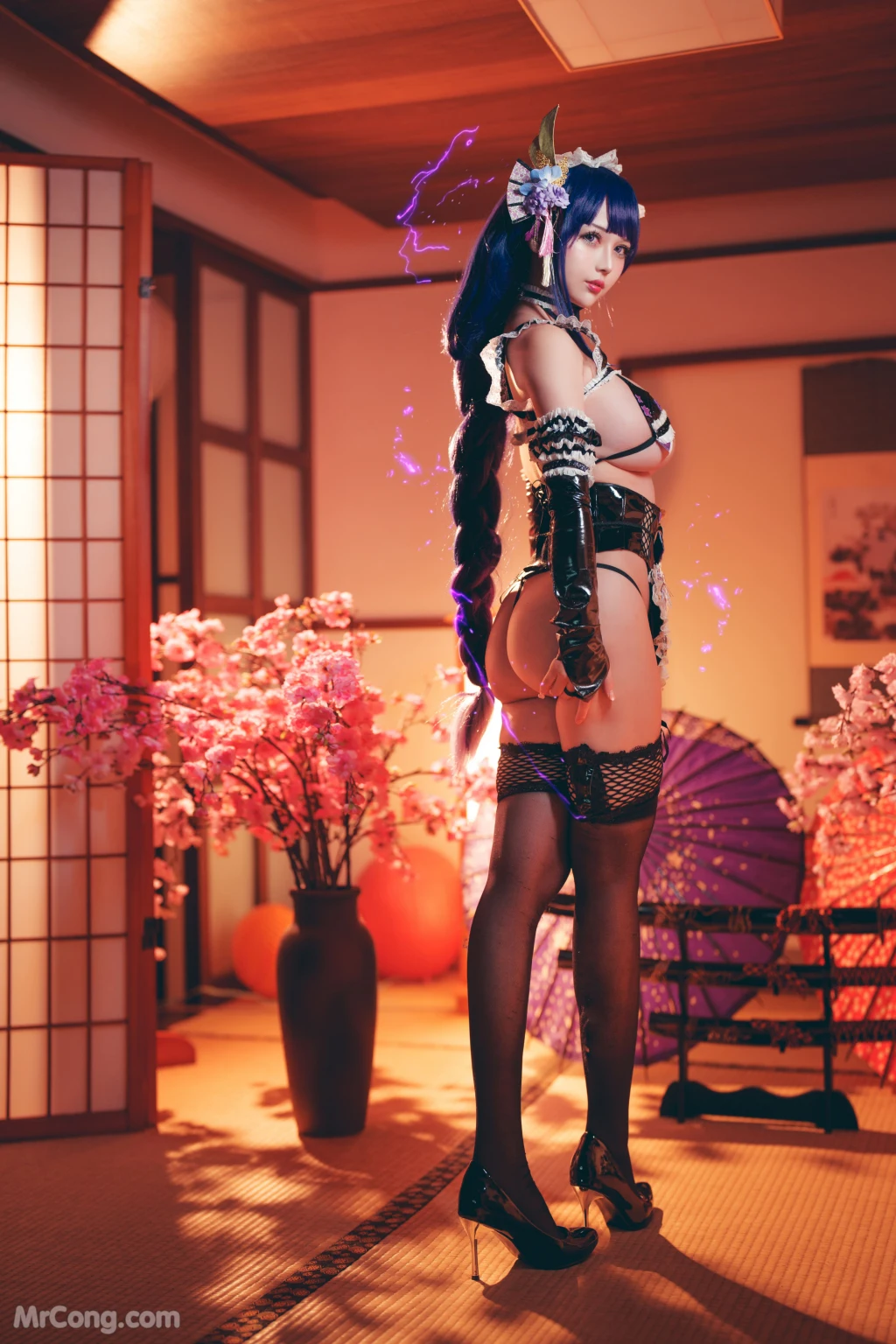 Coser@沖田凜花Rinka: 雷电将军 (30 photos)